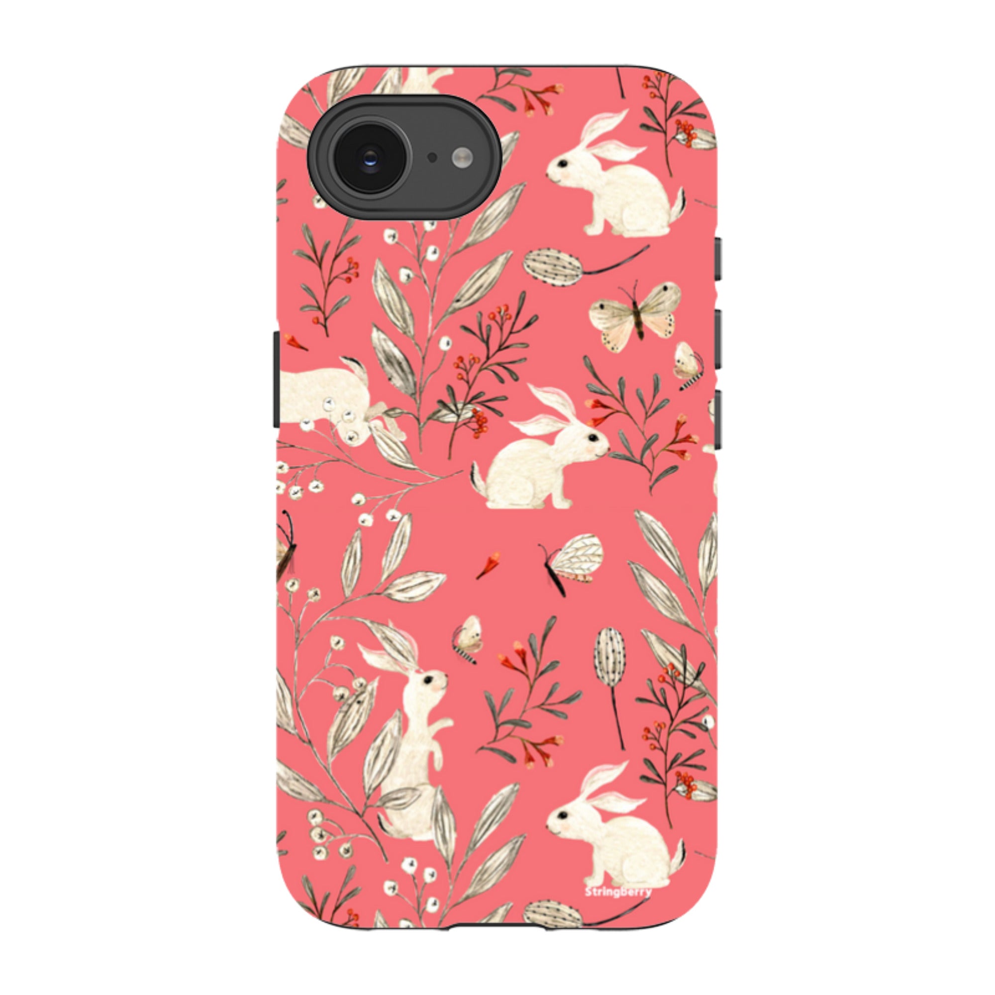 iPhone Tough Case - Bunnies Raspberries By Katherine Quinn