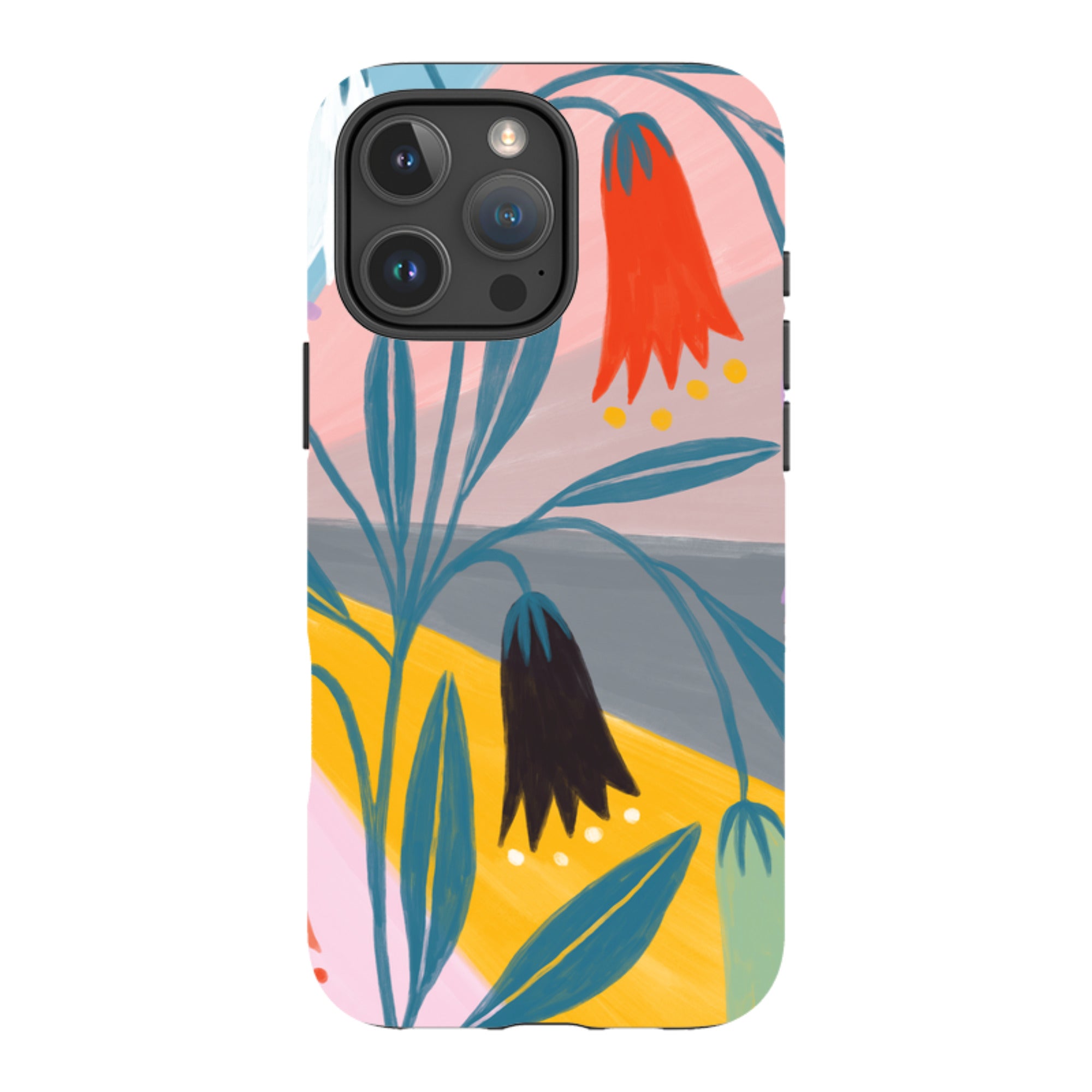iPhone Tough Case - Bell Flowers By Lee Foster Wilson