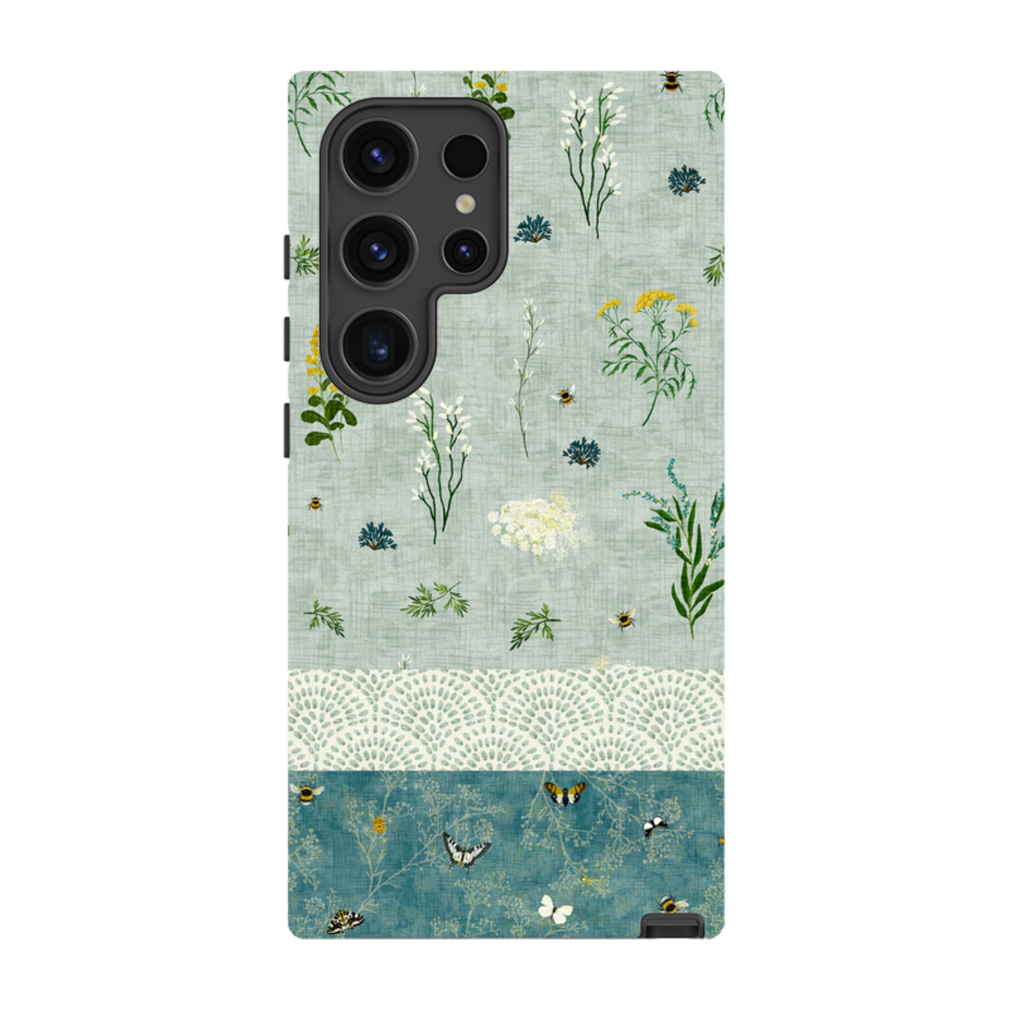 Samsung Tough  Case - Song Bird Florals and Bees 2 By Katherine Quinn