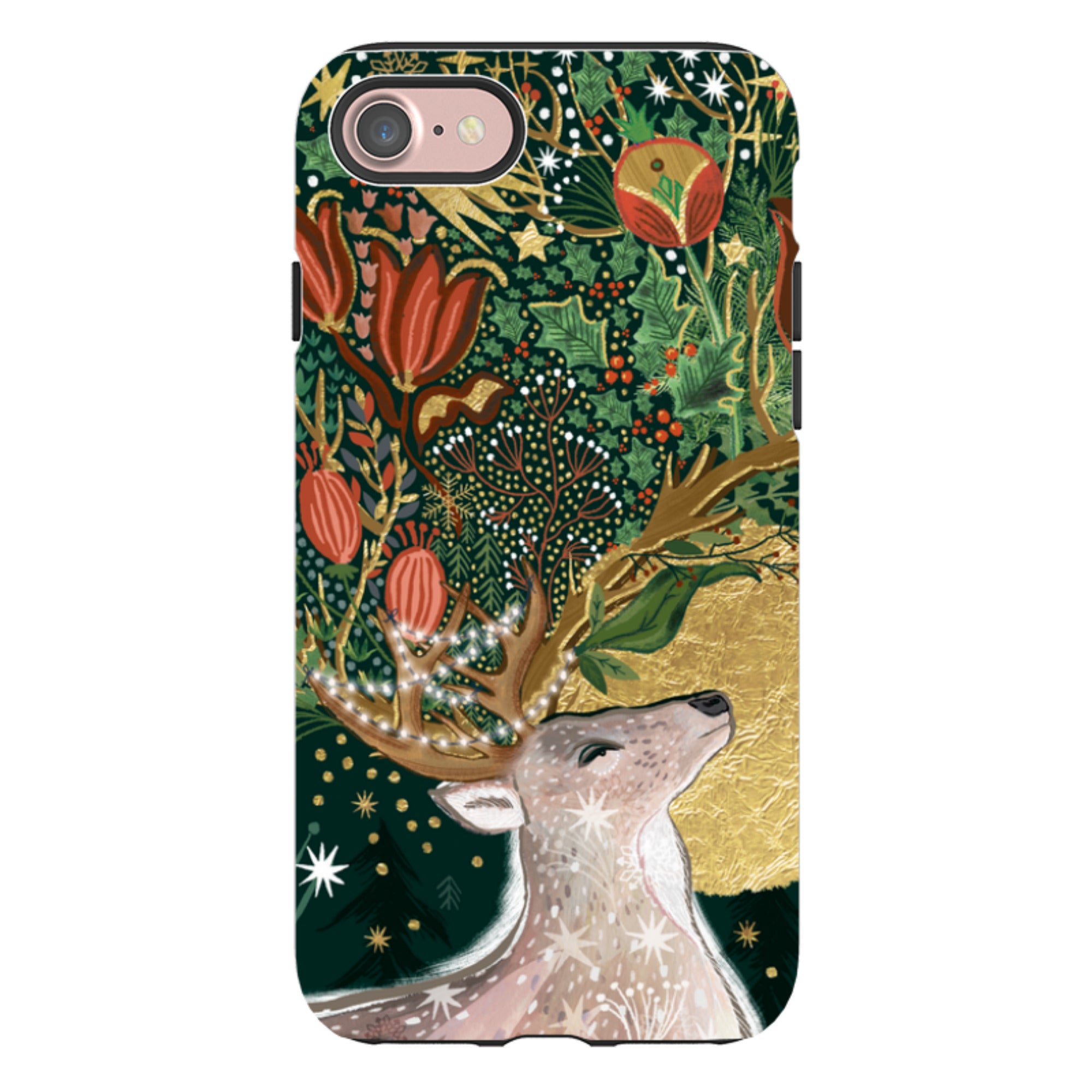 iPhone Tough Case - Winter Deer I By Emma Frances Grant