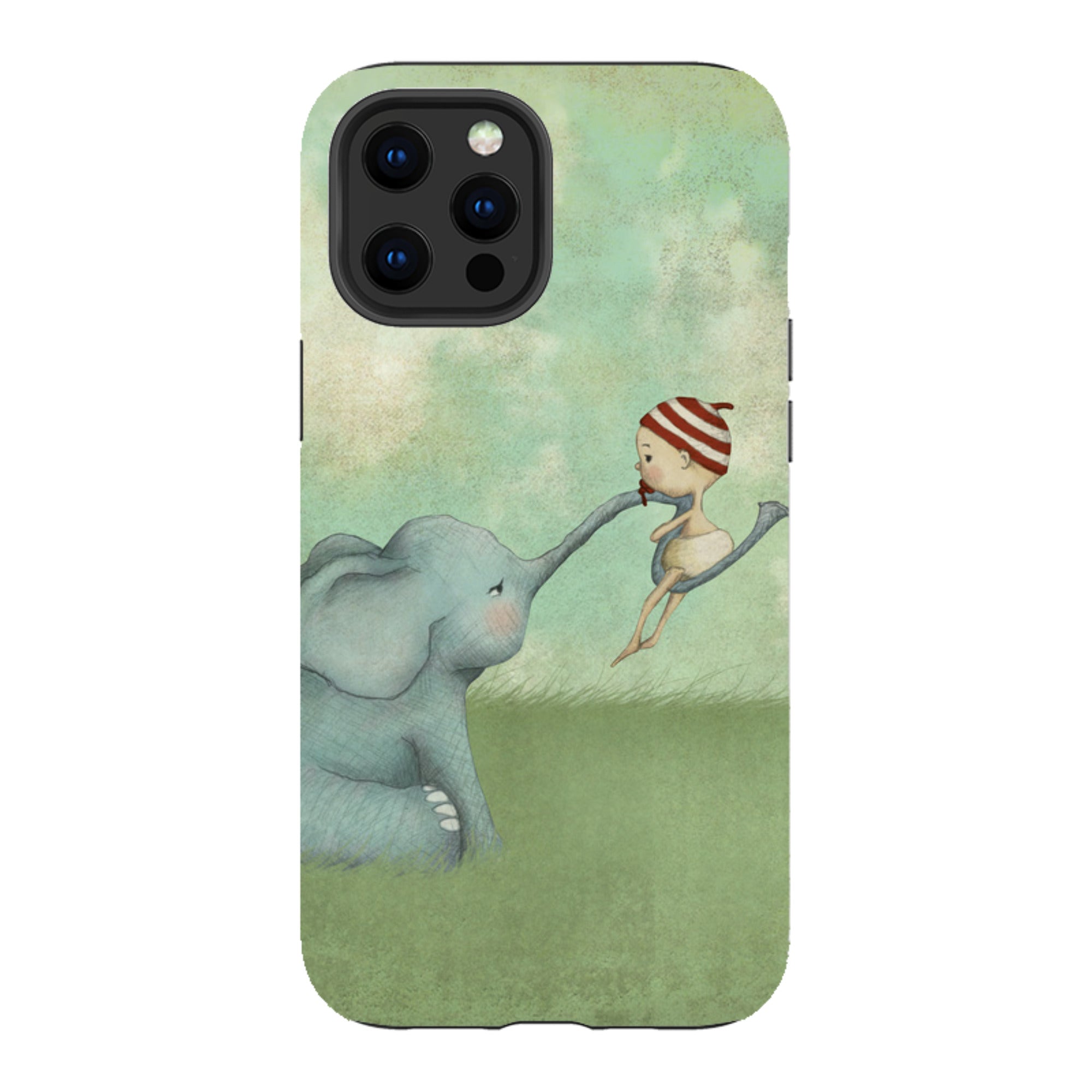 iPhone Tough Case - Elephant Baby By Maja Lindberg