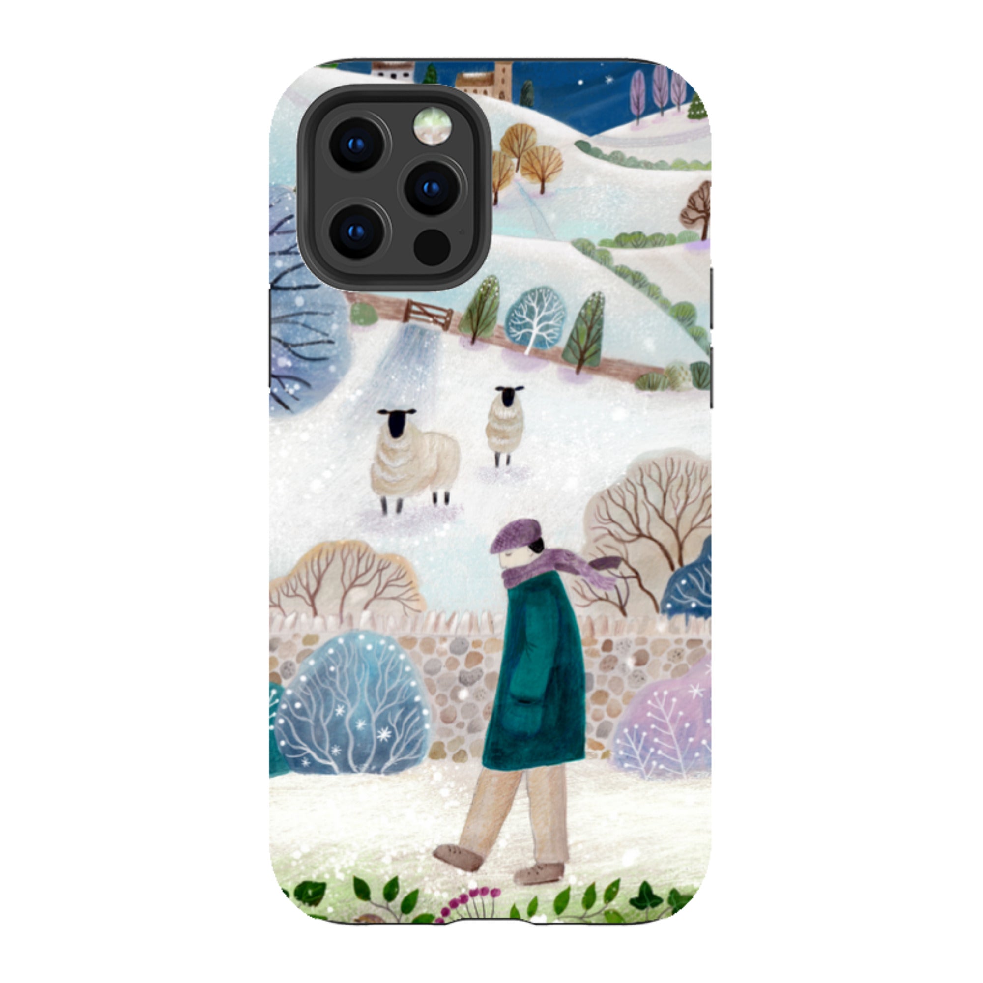 iPhone Tough Case - Across Snowy Fields By Bex Parkin