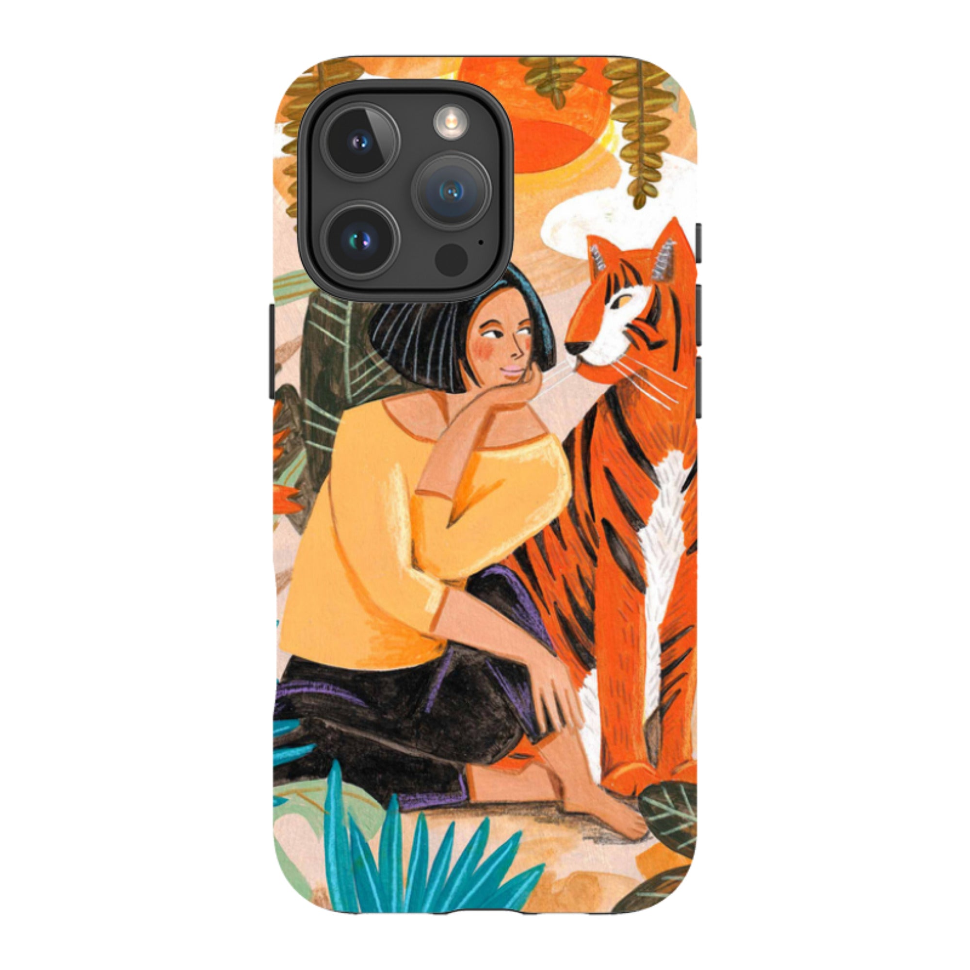 iPhone Tough Case - Hello Tiger By Caroline Bonne Muller