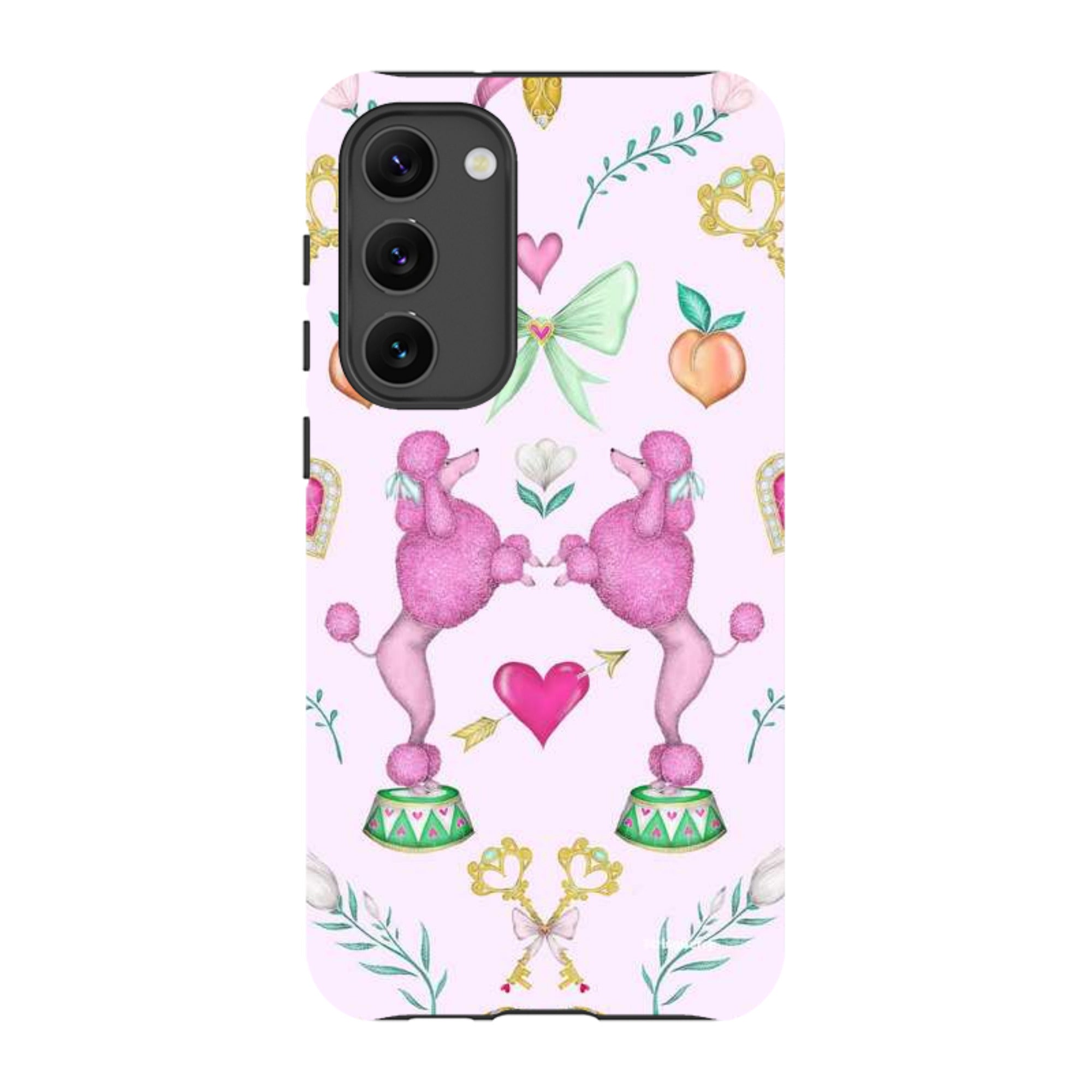 Samsung Tough Case - Pink Poodle Parlour Sugar By Catherine Rowe