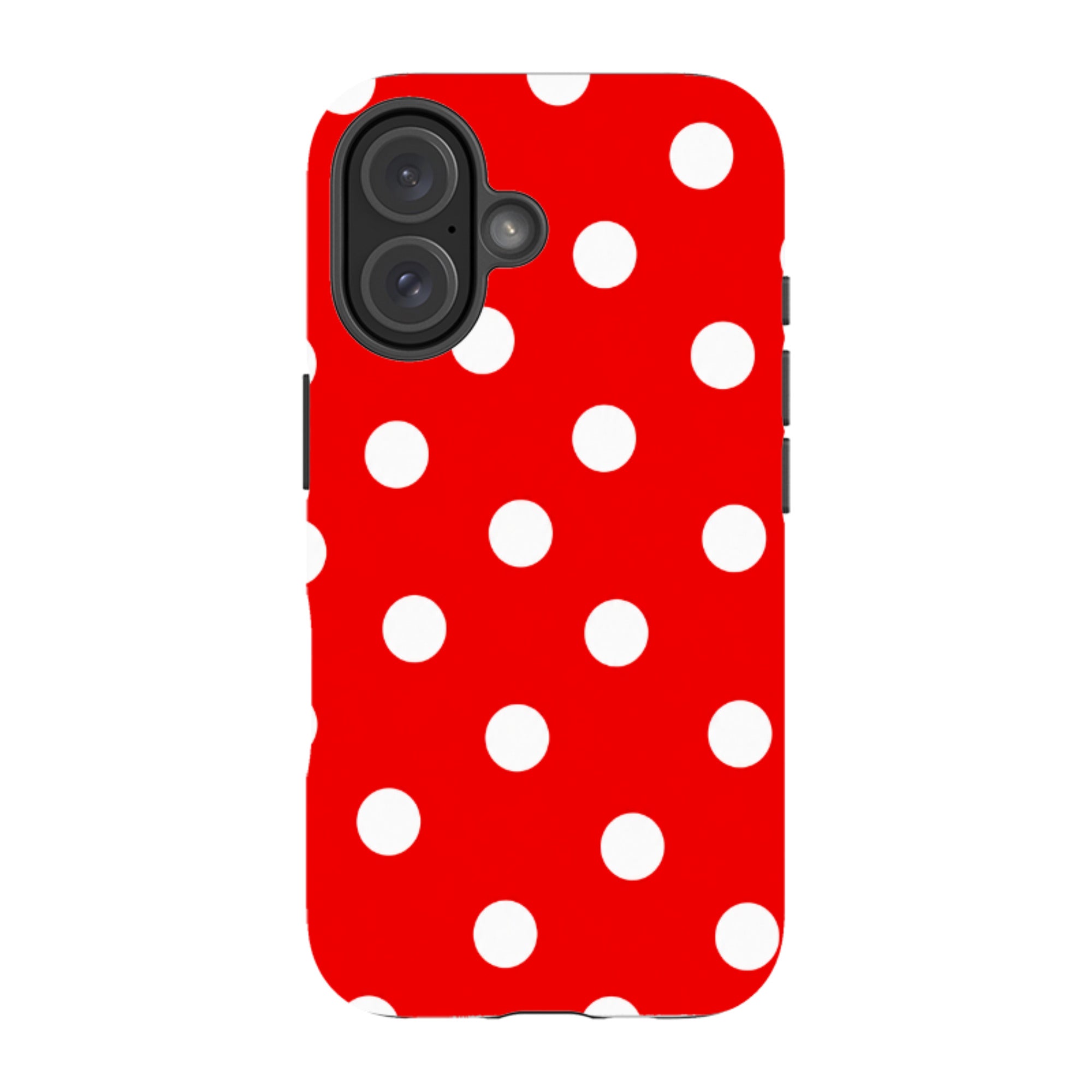 iPhone MagSafe Tough Case - Red & White Polka Dot