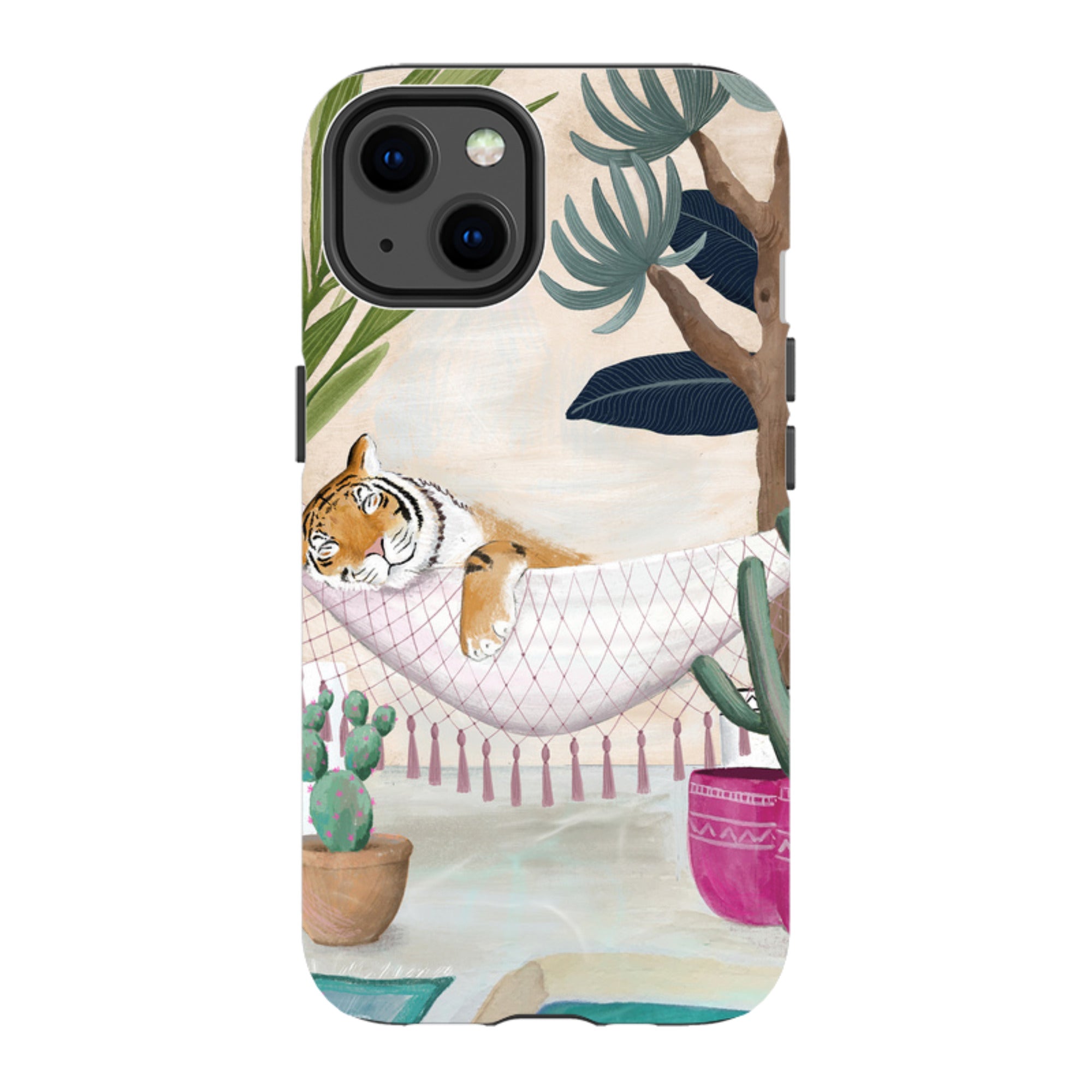 iPhone MagSafe Tough Case - Tiger Hammock By Bex Parkin