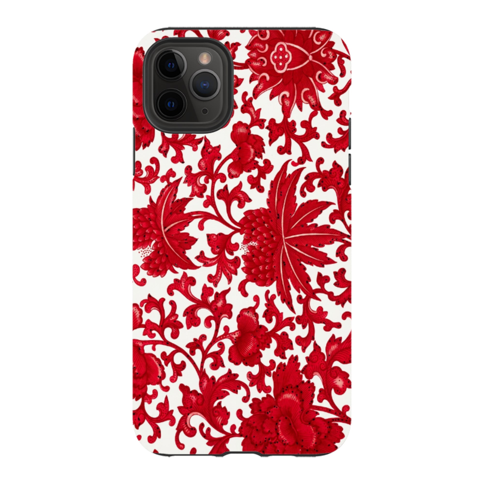 iPhone Tough Case - Red Chinoiserie Floral