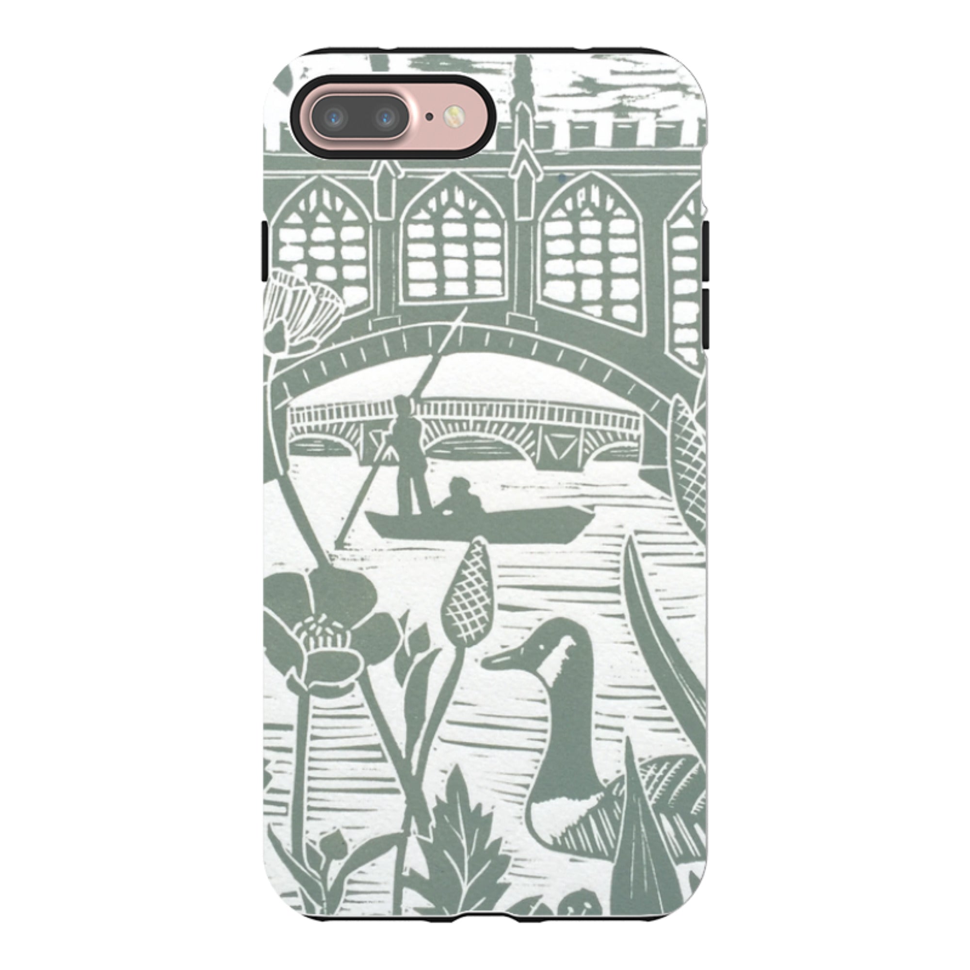 iPhone Tough Case - Punting At Cambridge By Kate Heiss