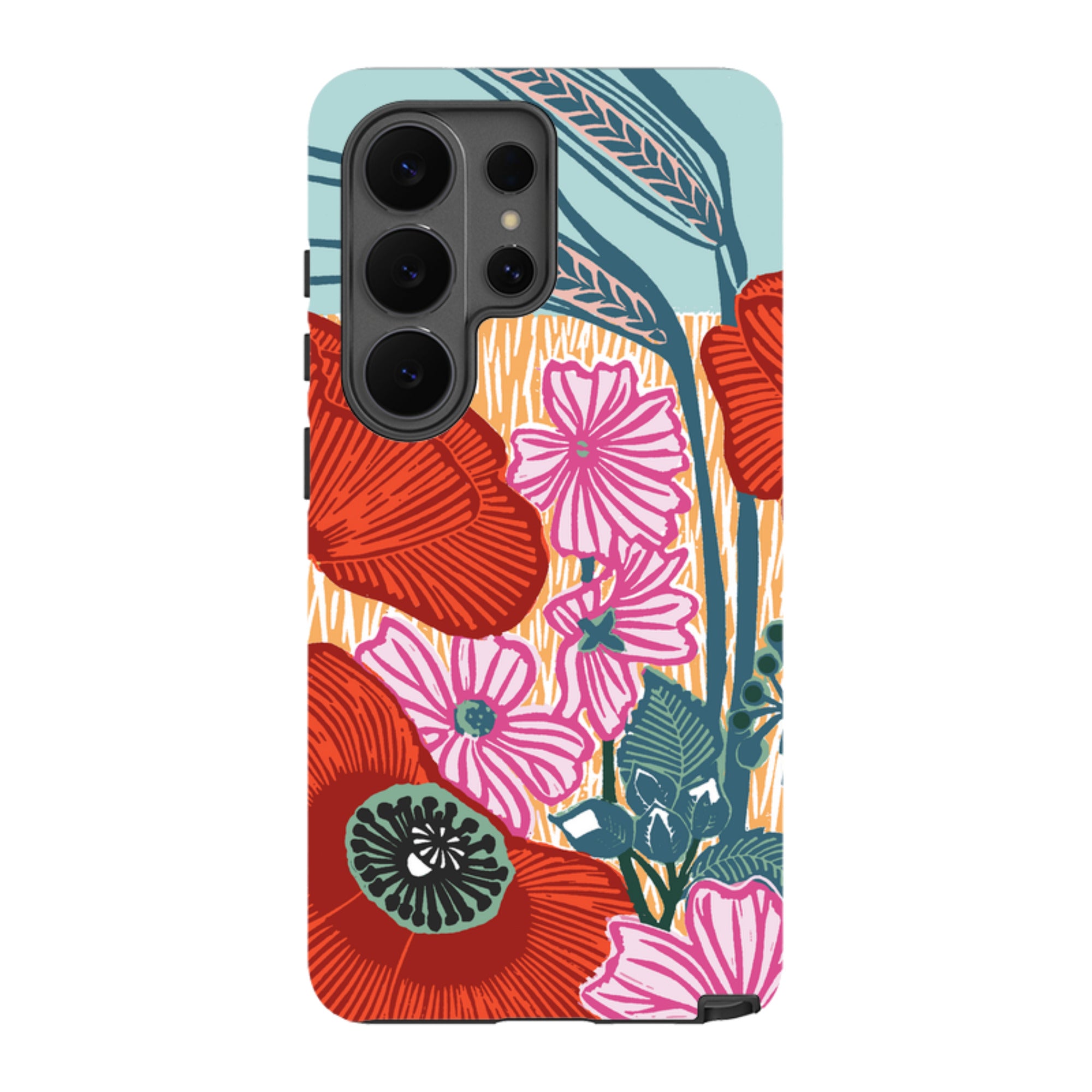 Samsung Tough Case - Wild Poppies By Kate Heiss
