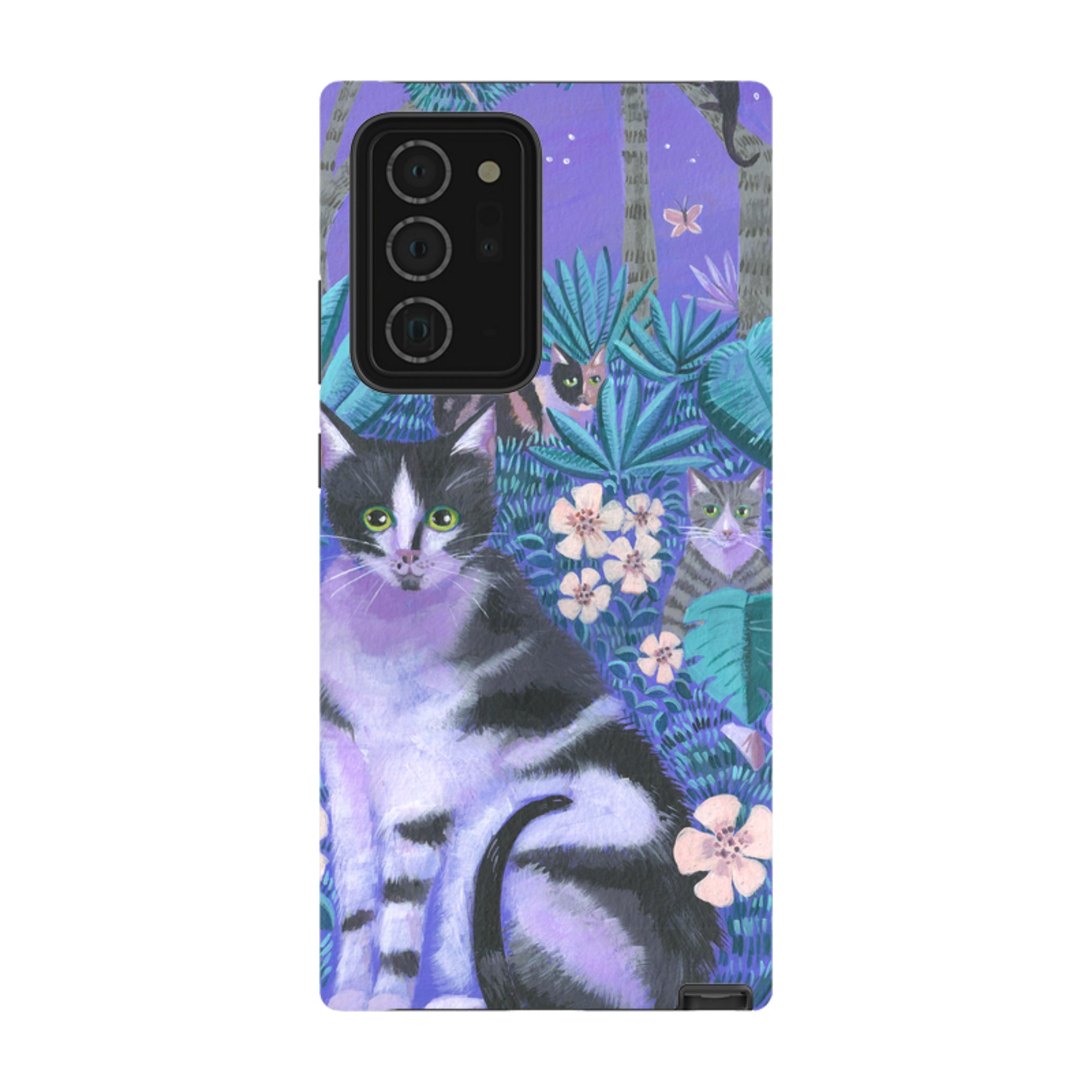 Samsung Tough Case - Night Cats 2 By Mary Stubberfield