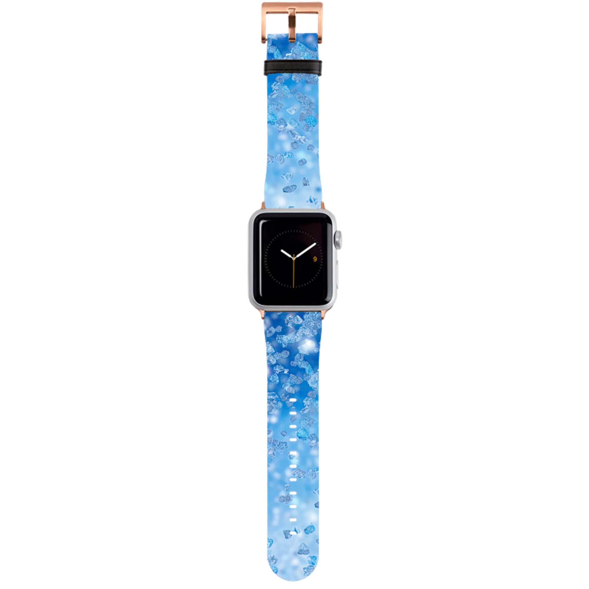 Blue Glitter Apple Watch Strap