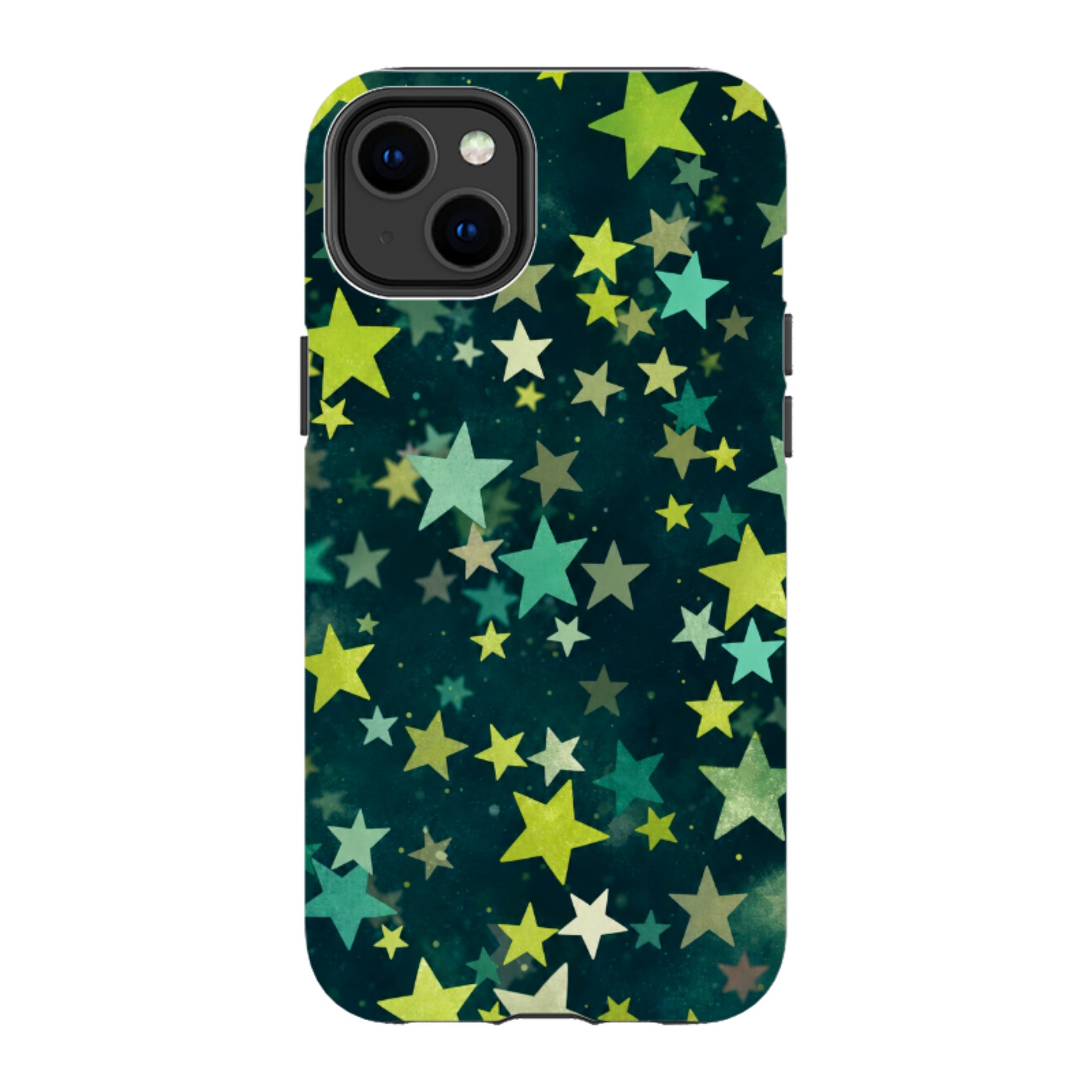 iPhone Tough Case - Green Galaxy Star