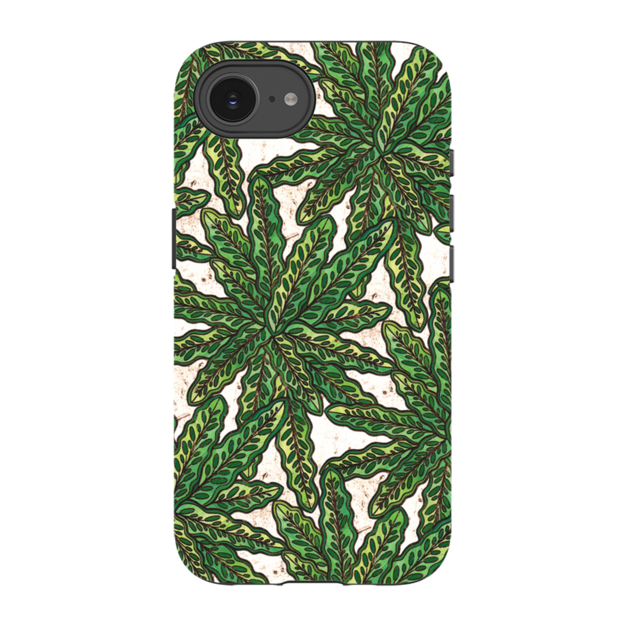 iPhone Tough Case - Green Floral By Amelia Bowman