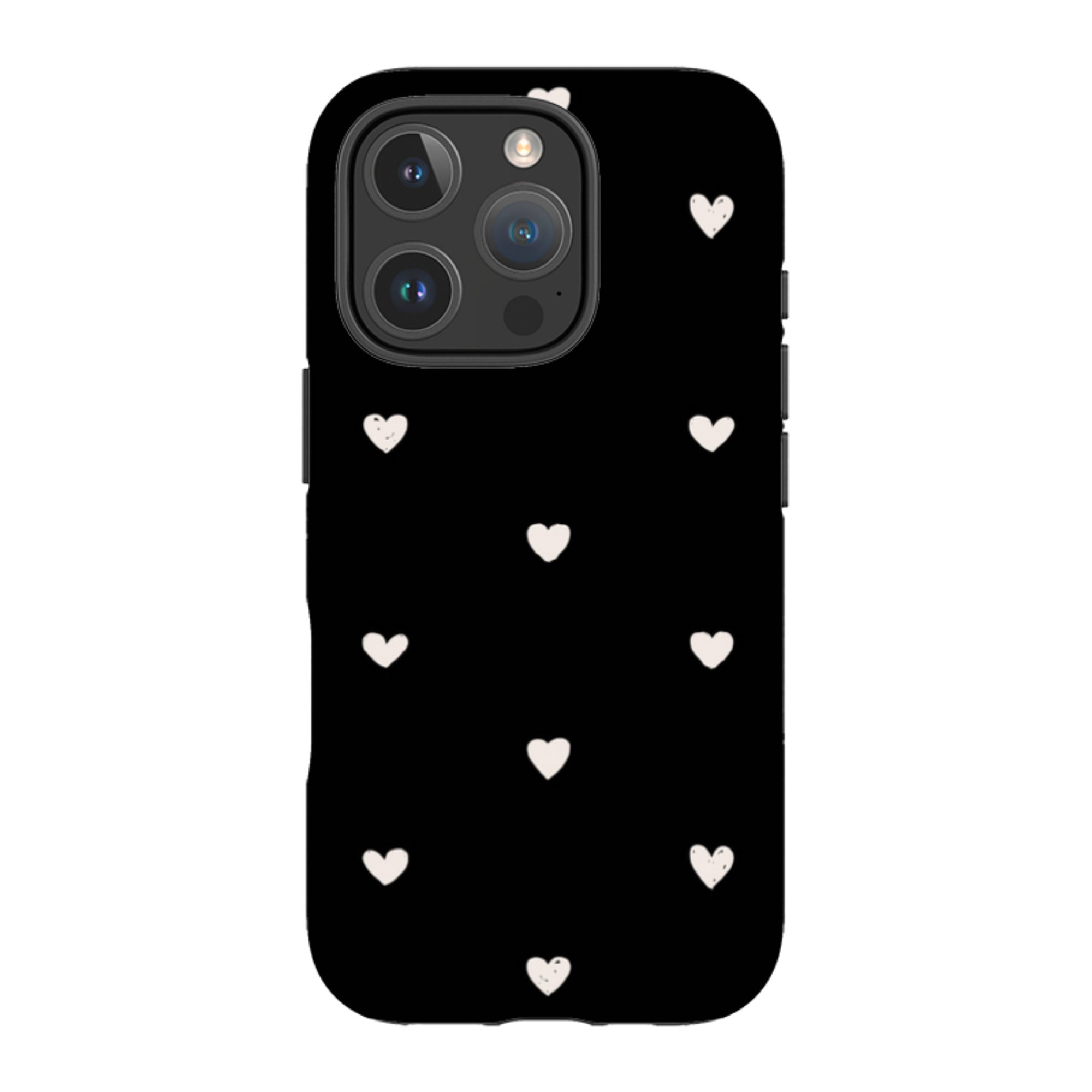 iPhone MagSafe Tough Case -  Hearts Black