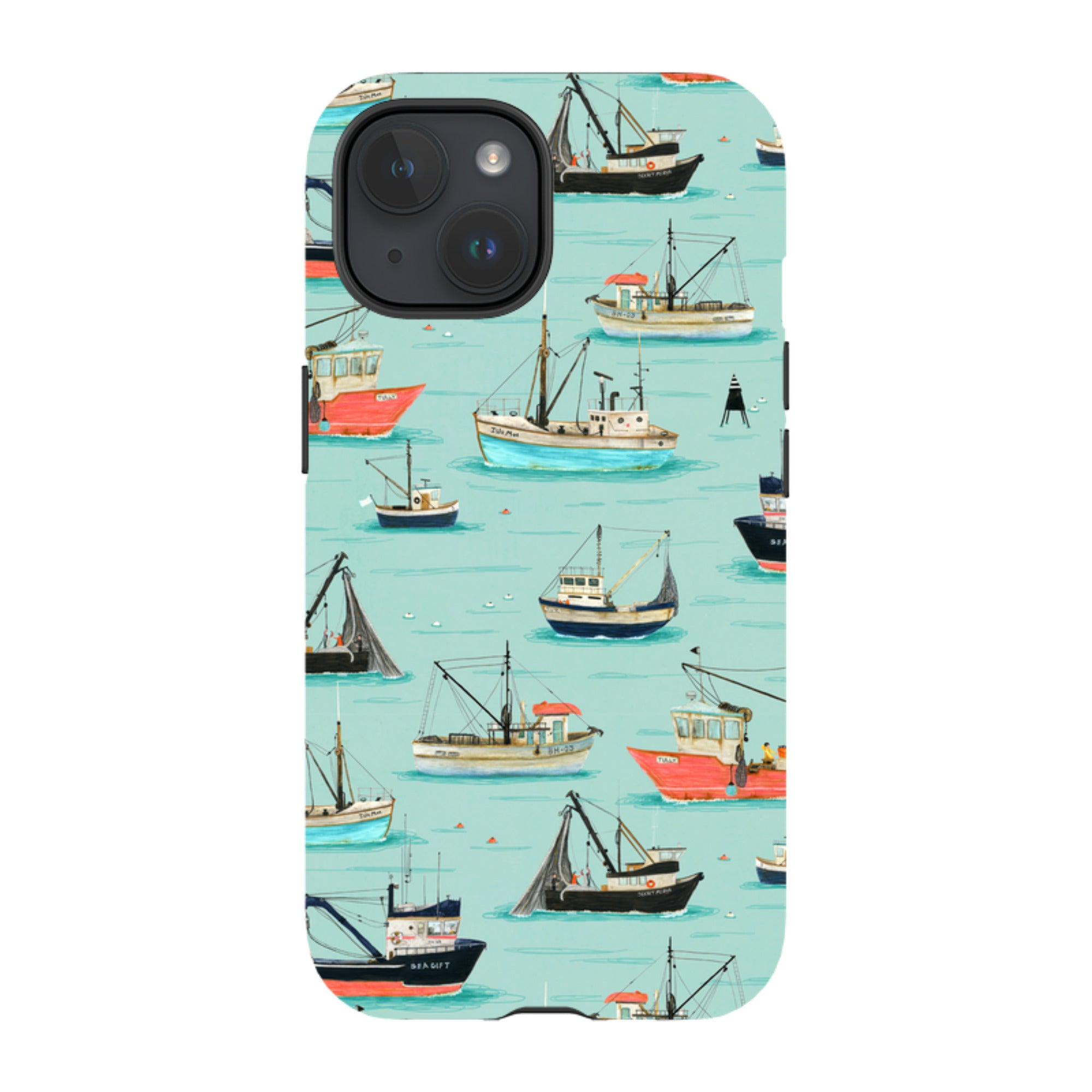 iPhone MagSafe Tough Case - Fishing Boats By Katherine Quinn