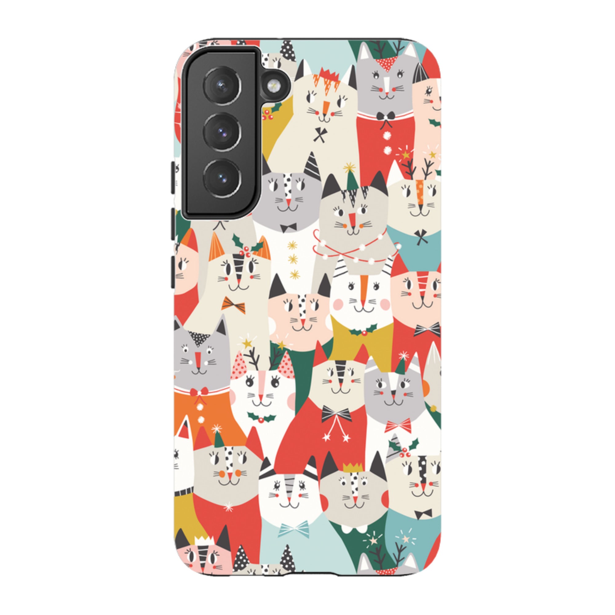 Samsung Tough Case - Christmas cats By Ali Brookes