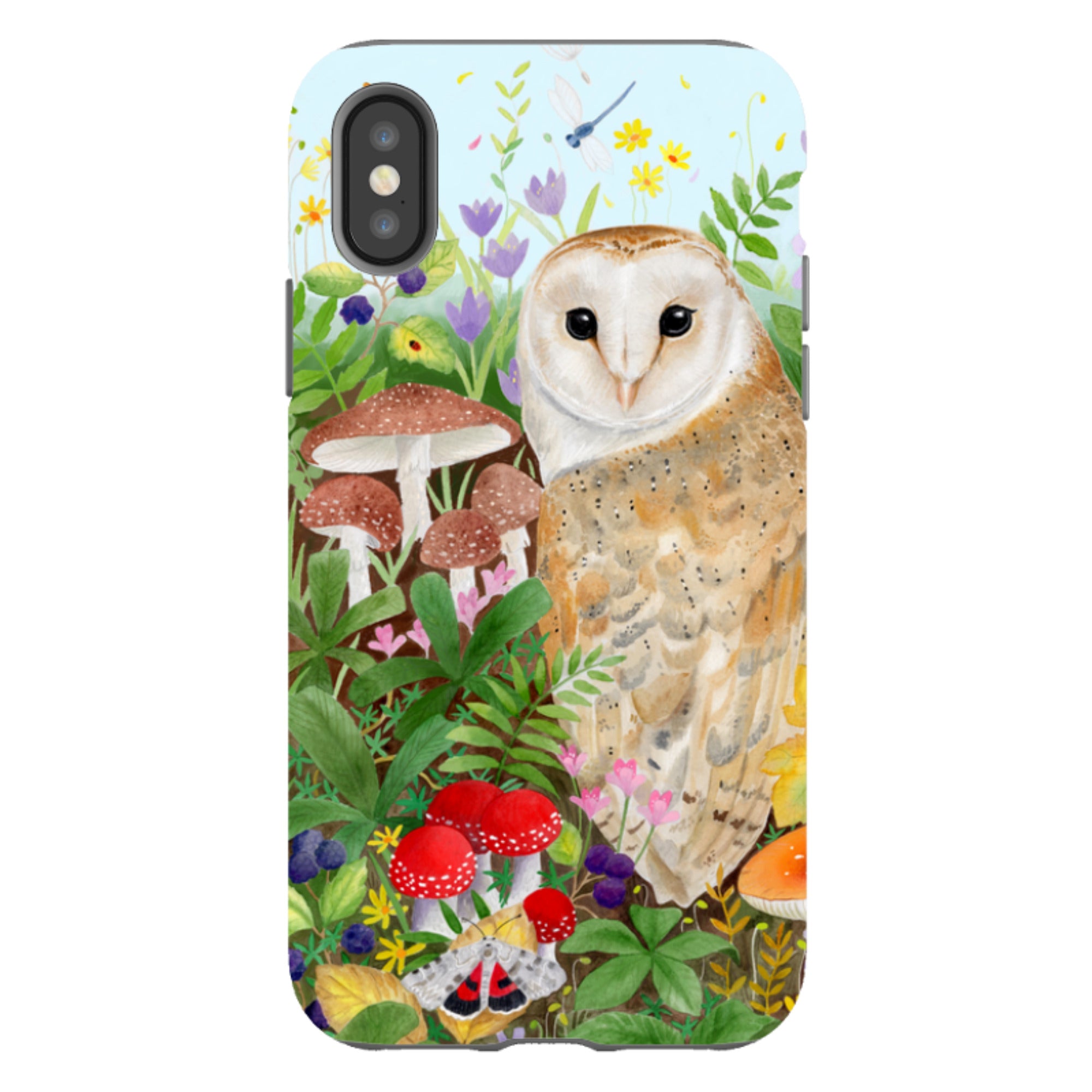 iPhone Tough Case - Owl Garden By Bex Parkin
