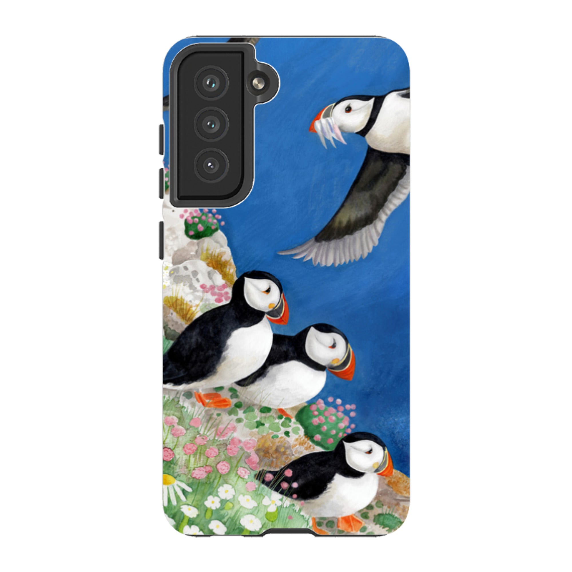 Samsung Tough Case - Puffins By Bex Parkin
