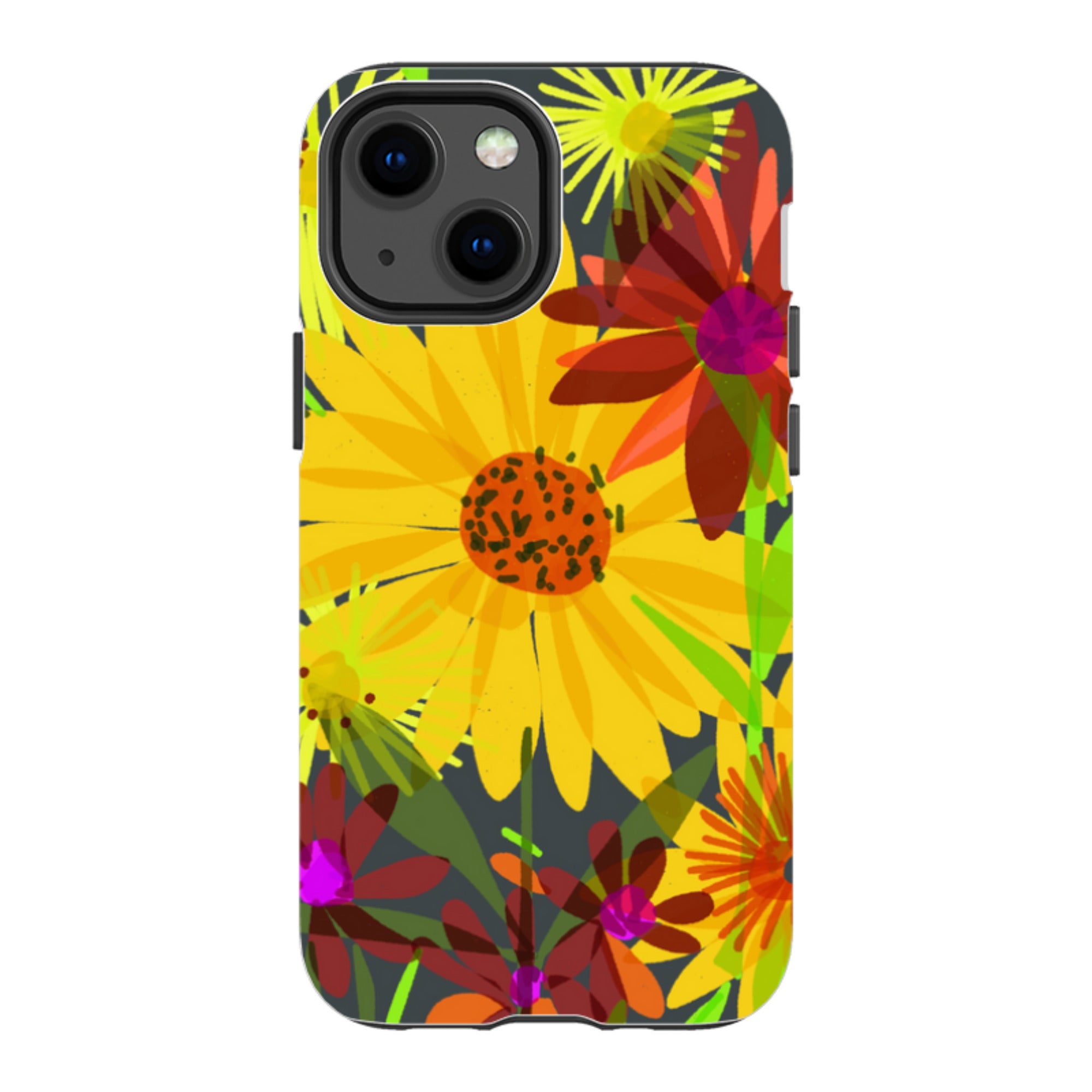 iPhone Tough Case - Sunflowers By Sarah Campbell