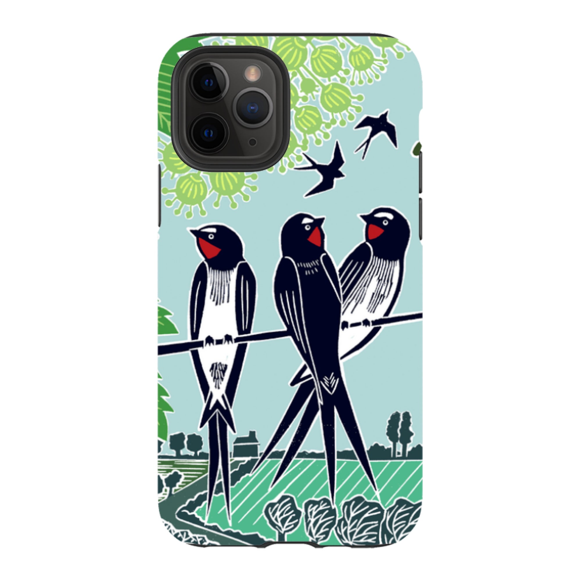 iPhone Tough Case - Swallows By Kate Heiss