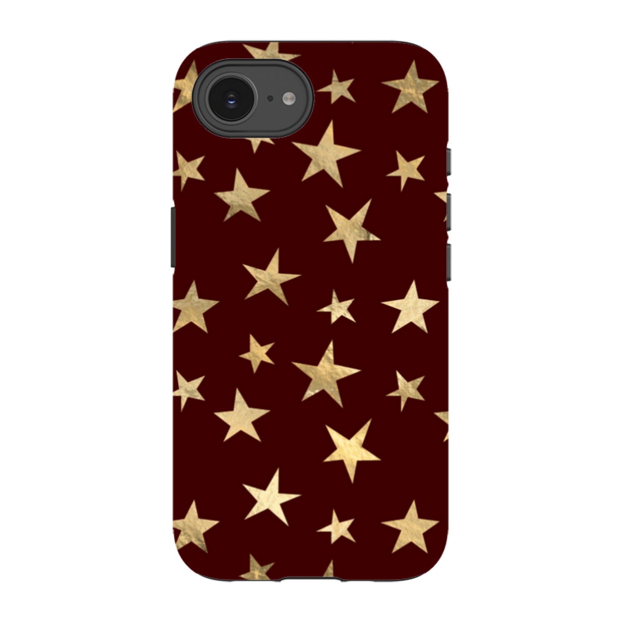 iPhone Tough Case - Brown and Gold Stars