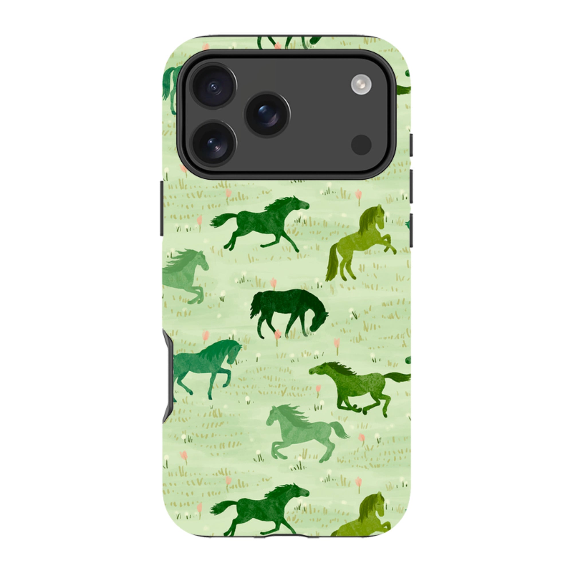 iPhone Tough Case - Wild Horses Meadow By Katherine Quinn