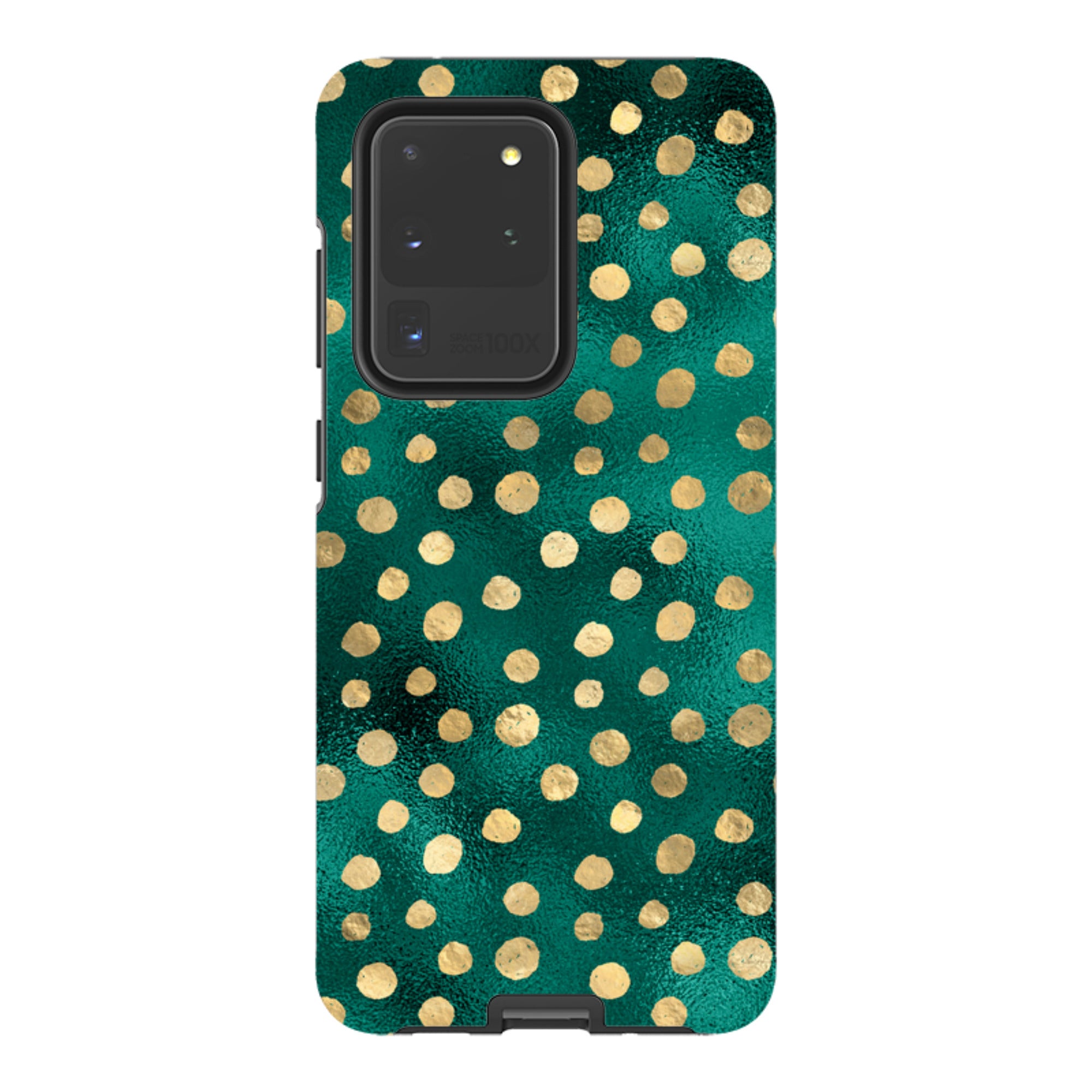 Samsung Tough Case - Forest and Gold Dots
