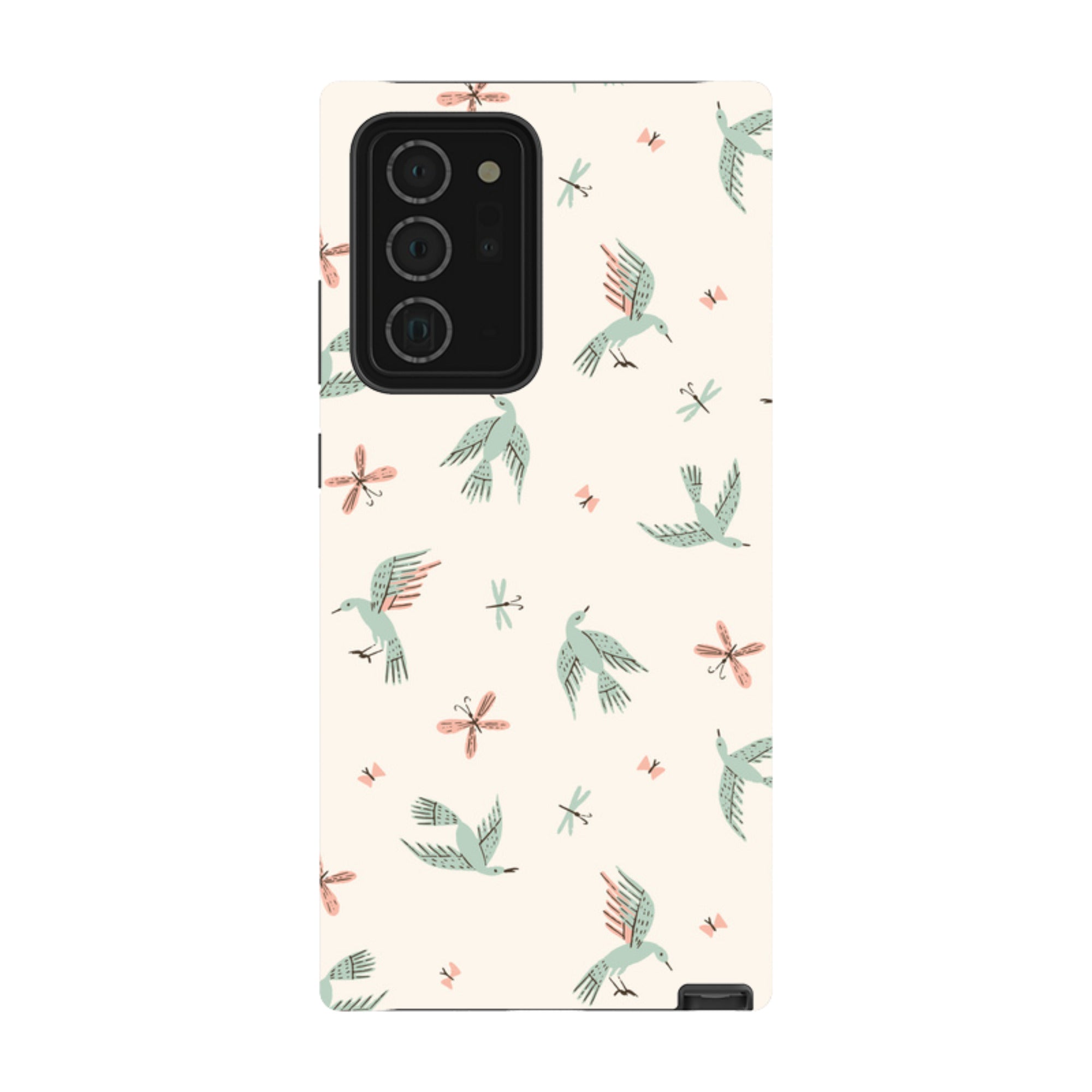 Samsung Tough Case - Birds And Butterflies Cream By Meghann Rader