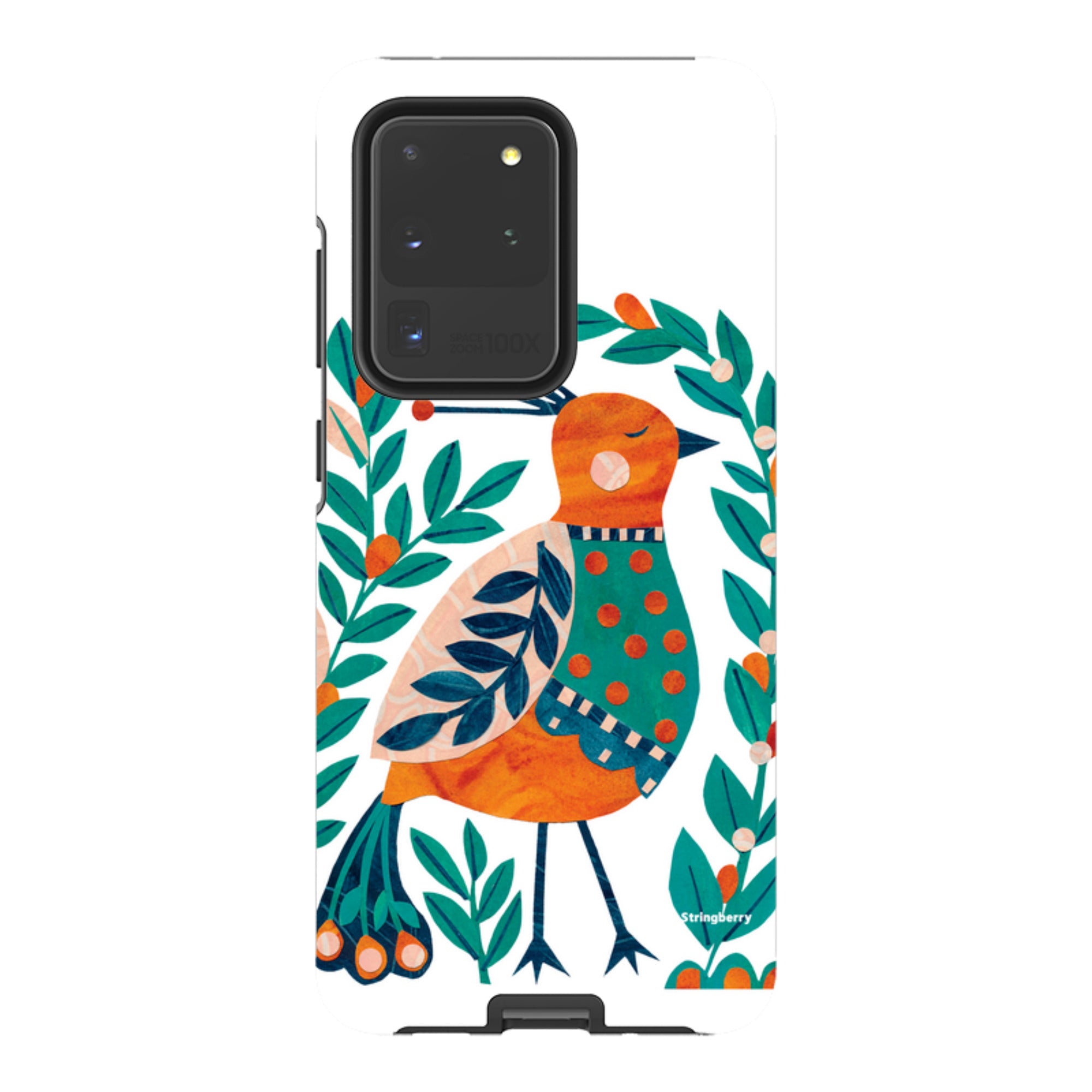 Samsung Tough Case - Folk Peacock By Tracey English