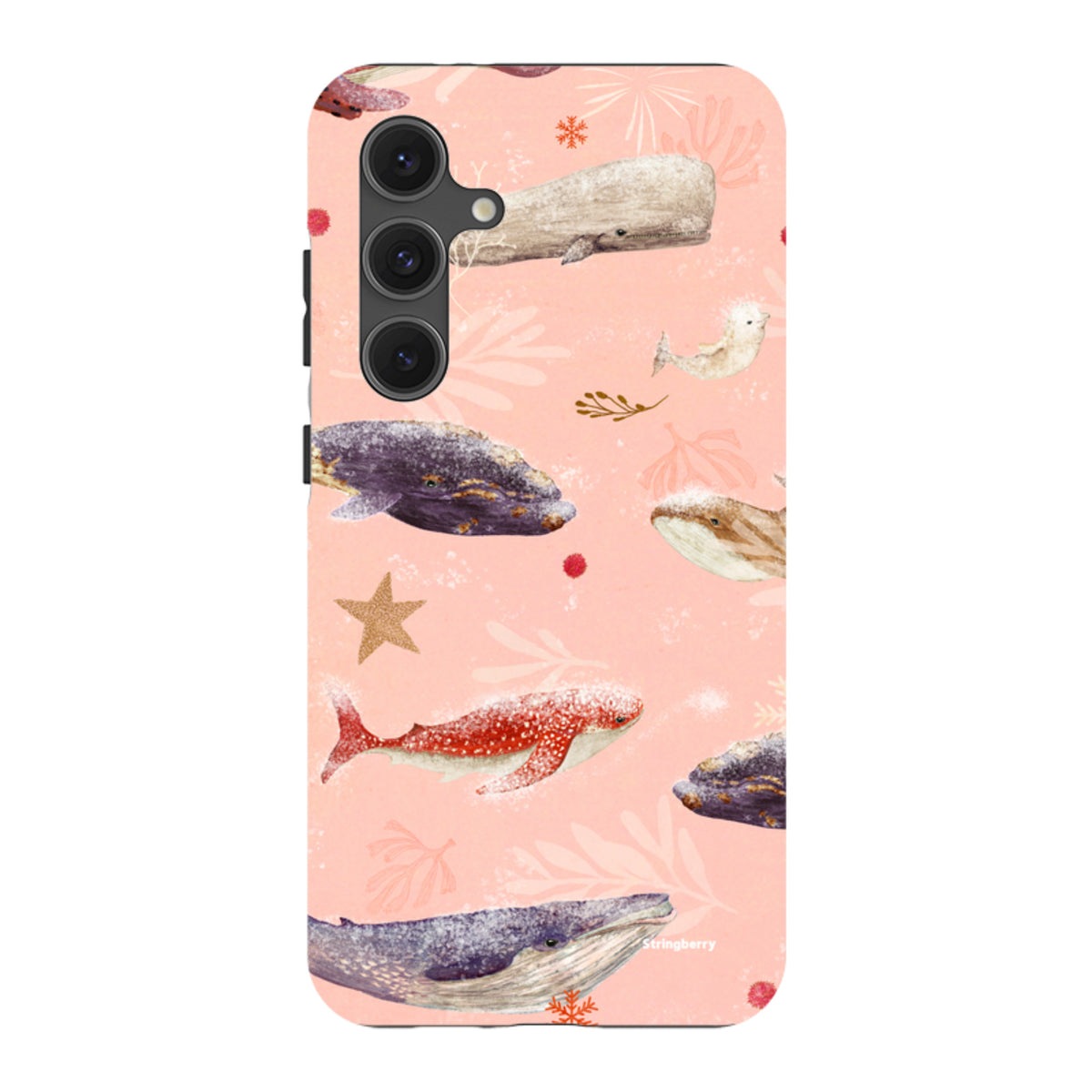 Samsung Tough Case - Sugar Plum Whales By Katherine Quinn