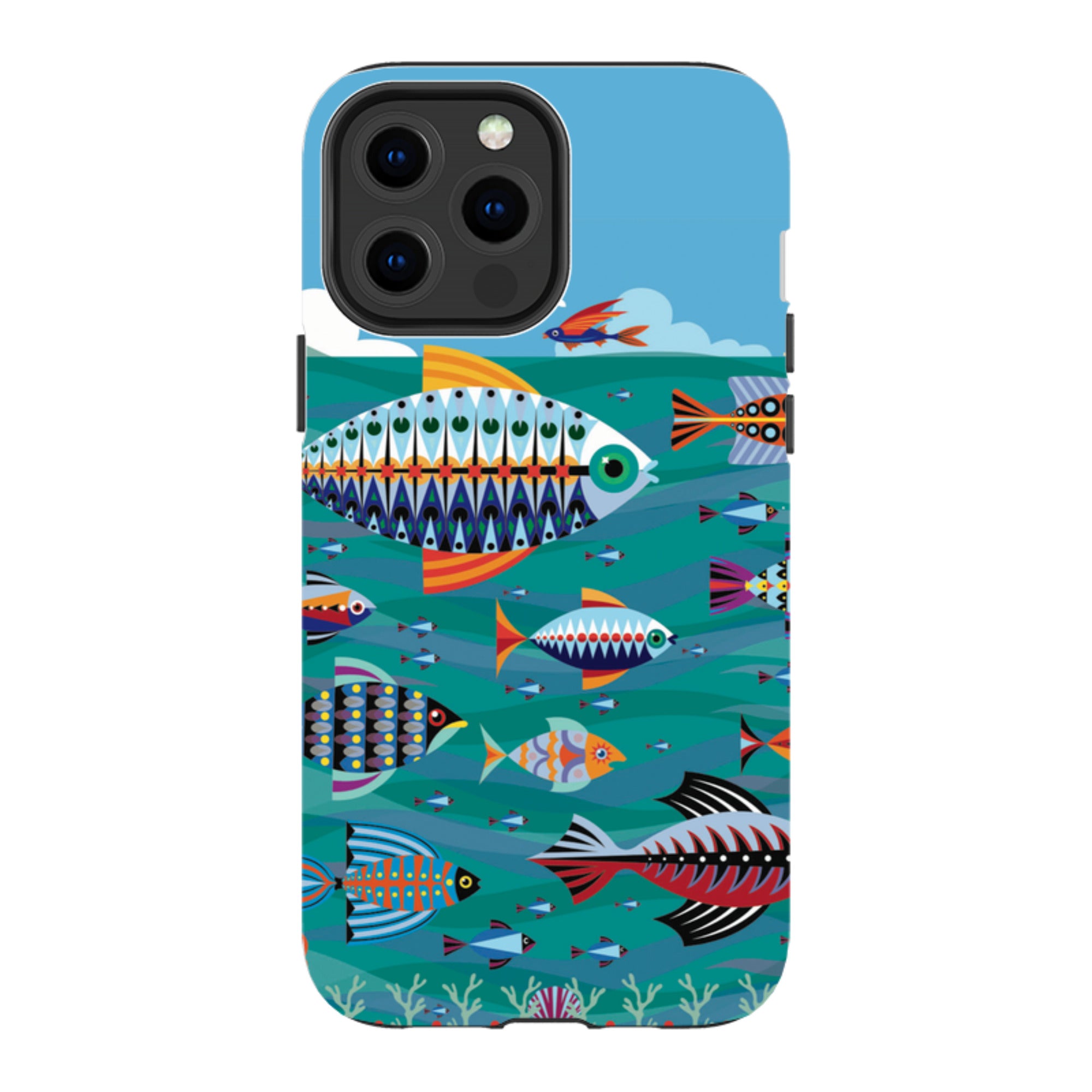 iPhone Tough Case - Fish By Patternistas