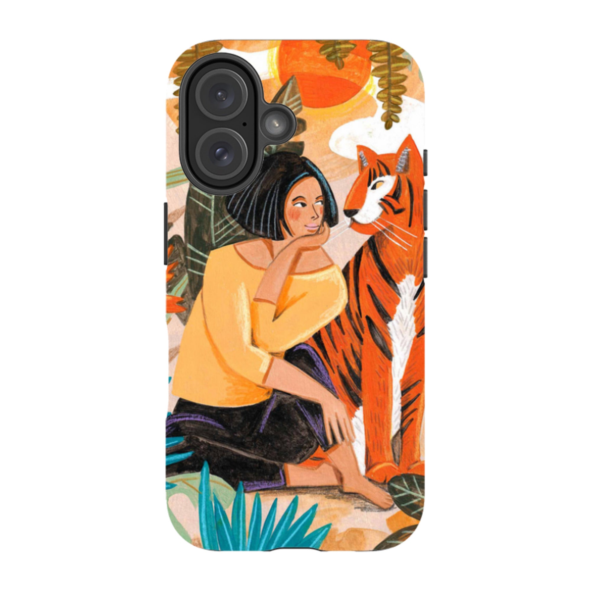 iPhone Tough Case - Hello Tiger By Caroline Bonne Muller