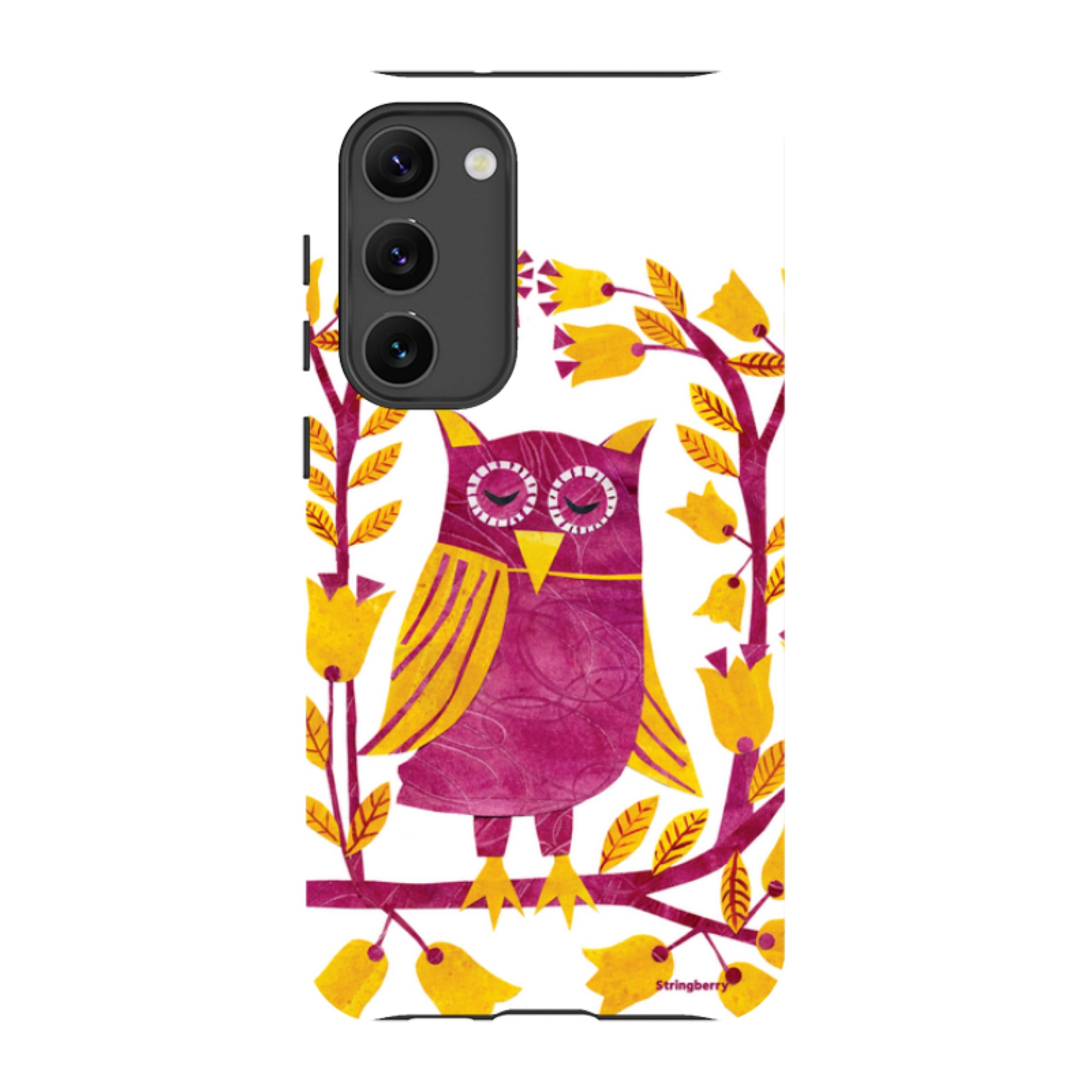 Samsung Tough Case - Folk Owl By Tracey English