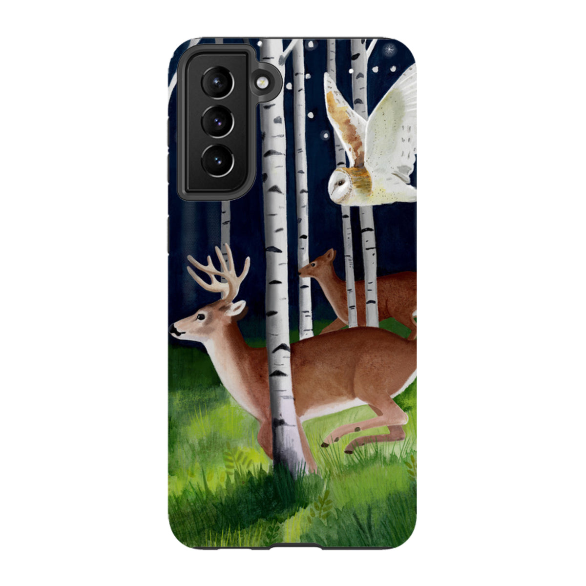 Samsung Tough Case - Green Forest By Bex Parkin