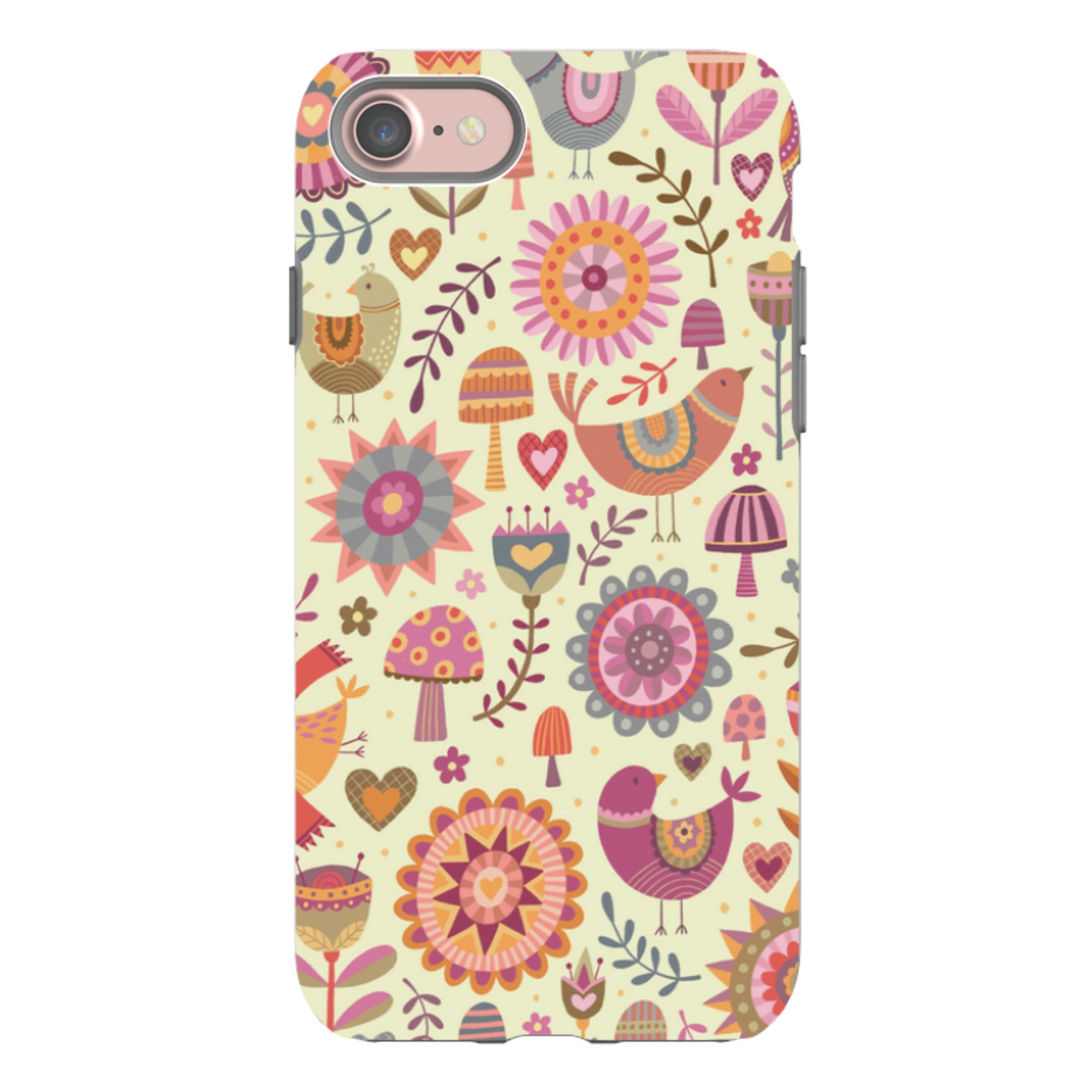 iPhone Tough Case - Bird Pattern II By Suzy Taylor
