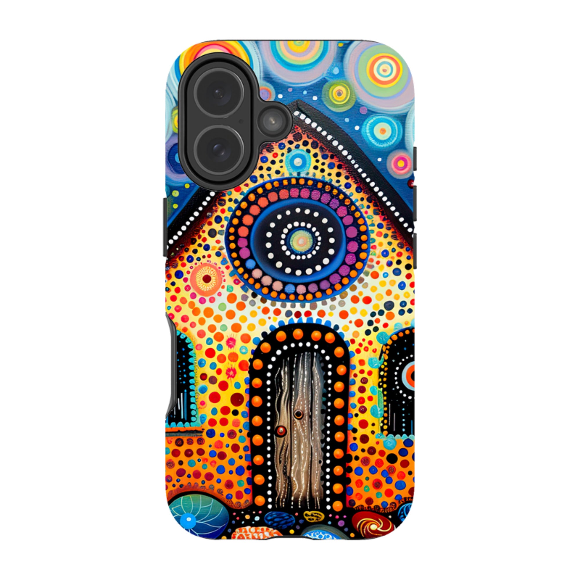iPhone MagSafe Tough Case - Folk Art House III