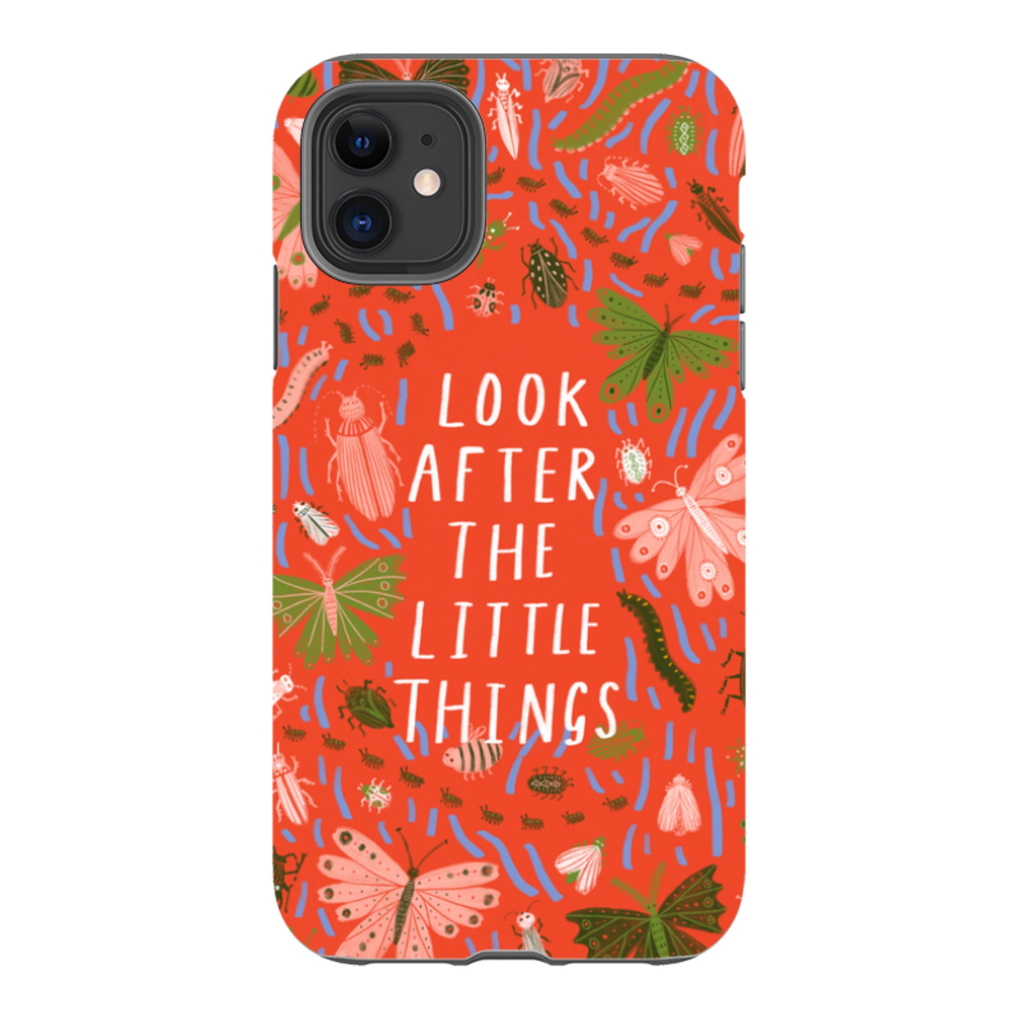 iPhone Tough Case - Little Things Orange By Lee Foster Wilson