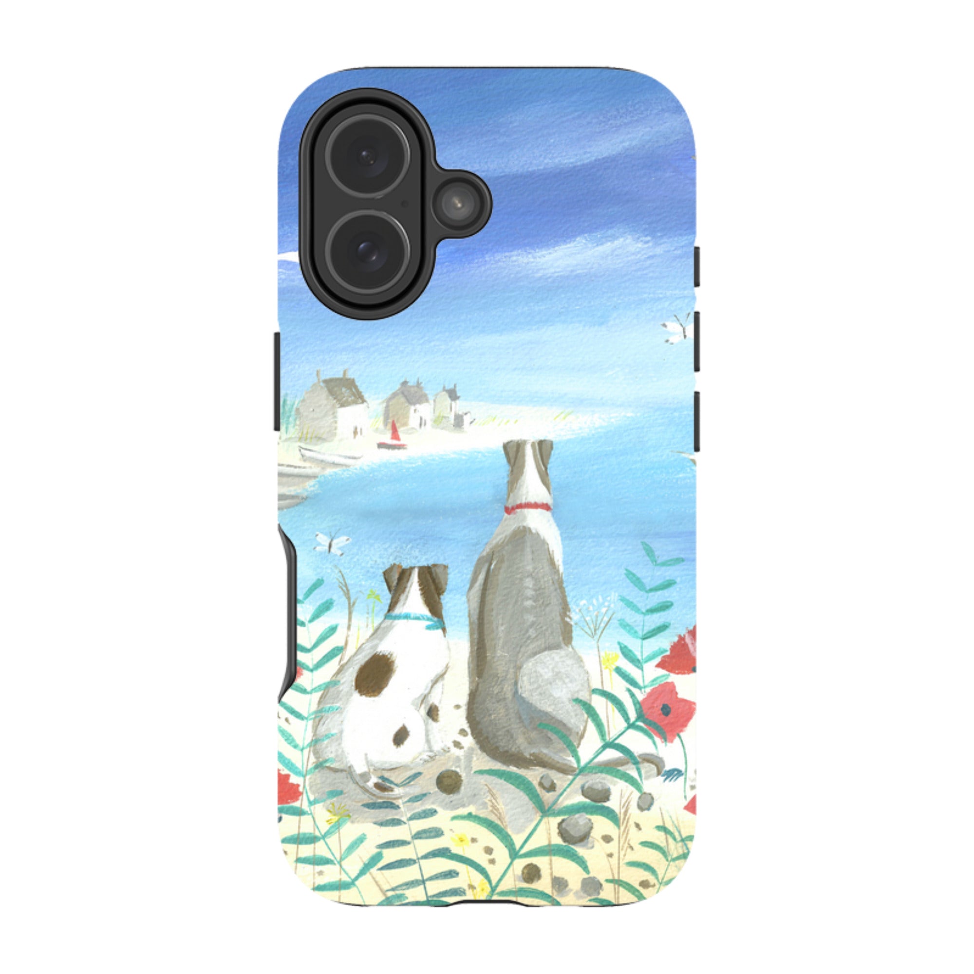 iPhone Tough Case - Beach Dogs By Mary Stubberfield