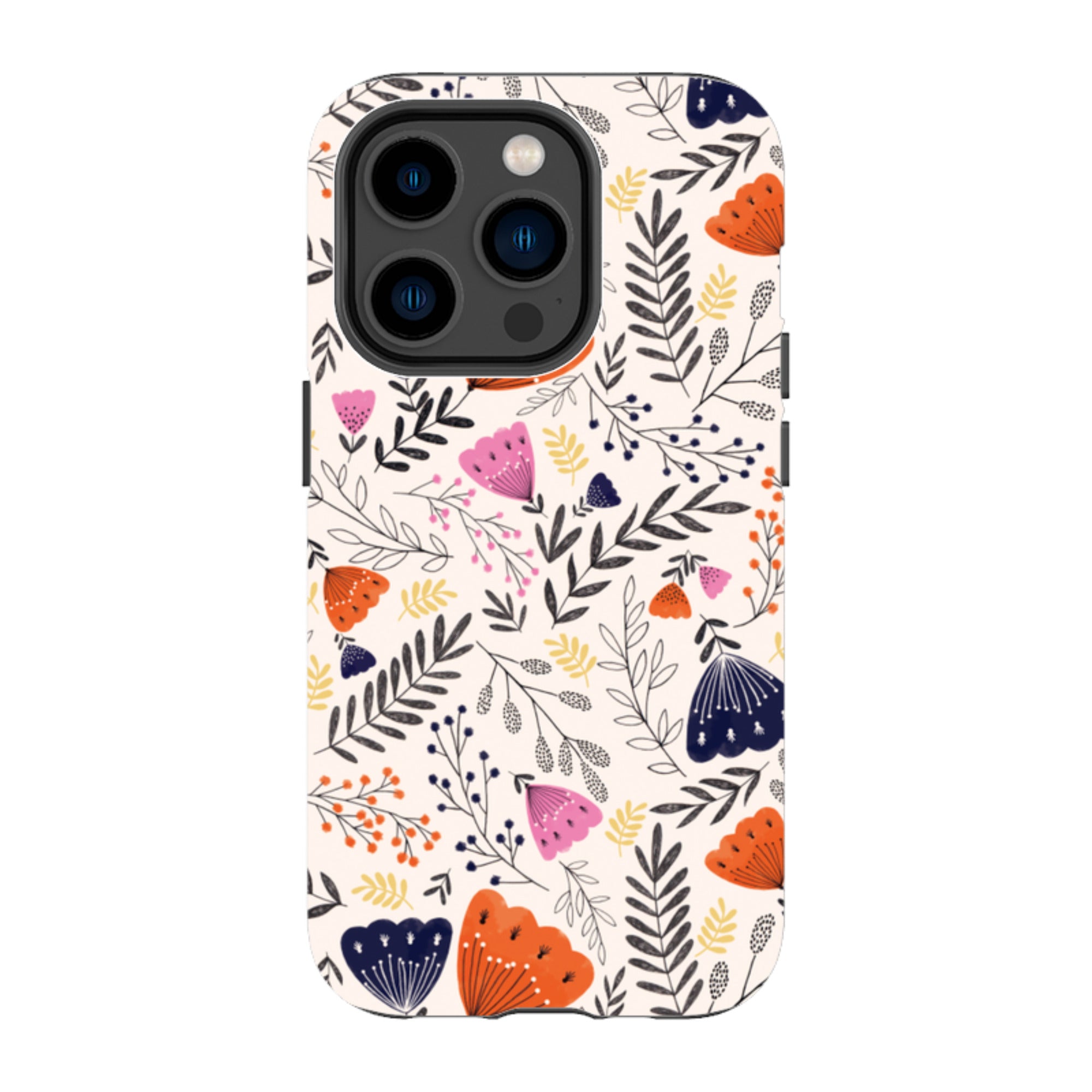 iPhone Tough Case - Pink Floral By Jade Mosinski