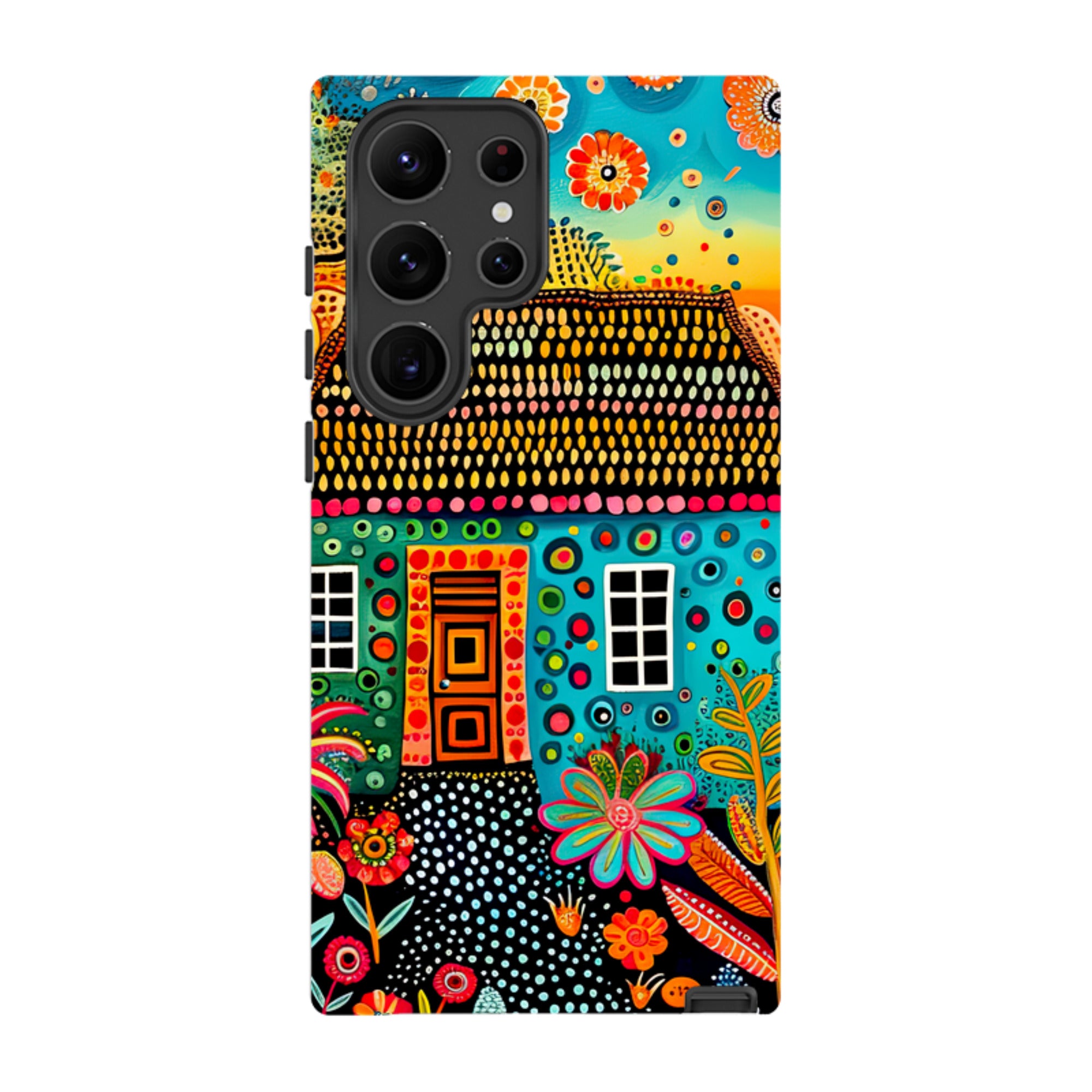 Samsung Tough Case - Folk Art House VII
