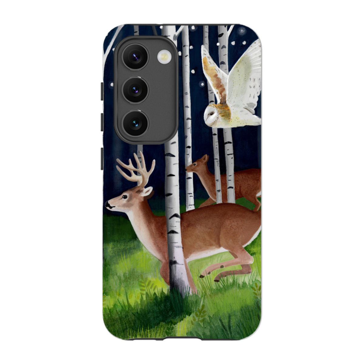 Samsung Tough Case - Green Forest By Bex Parkin