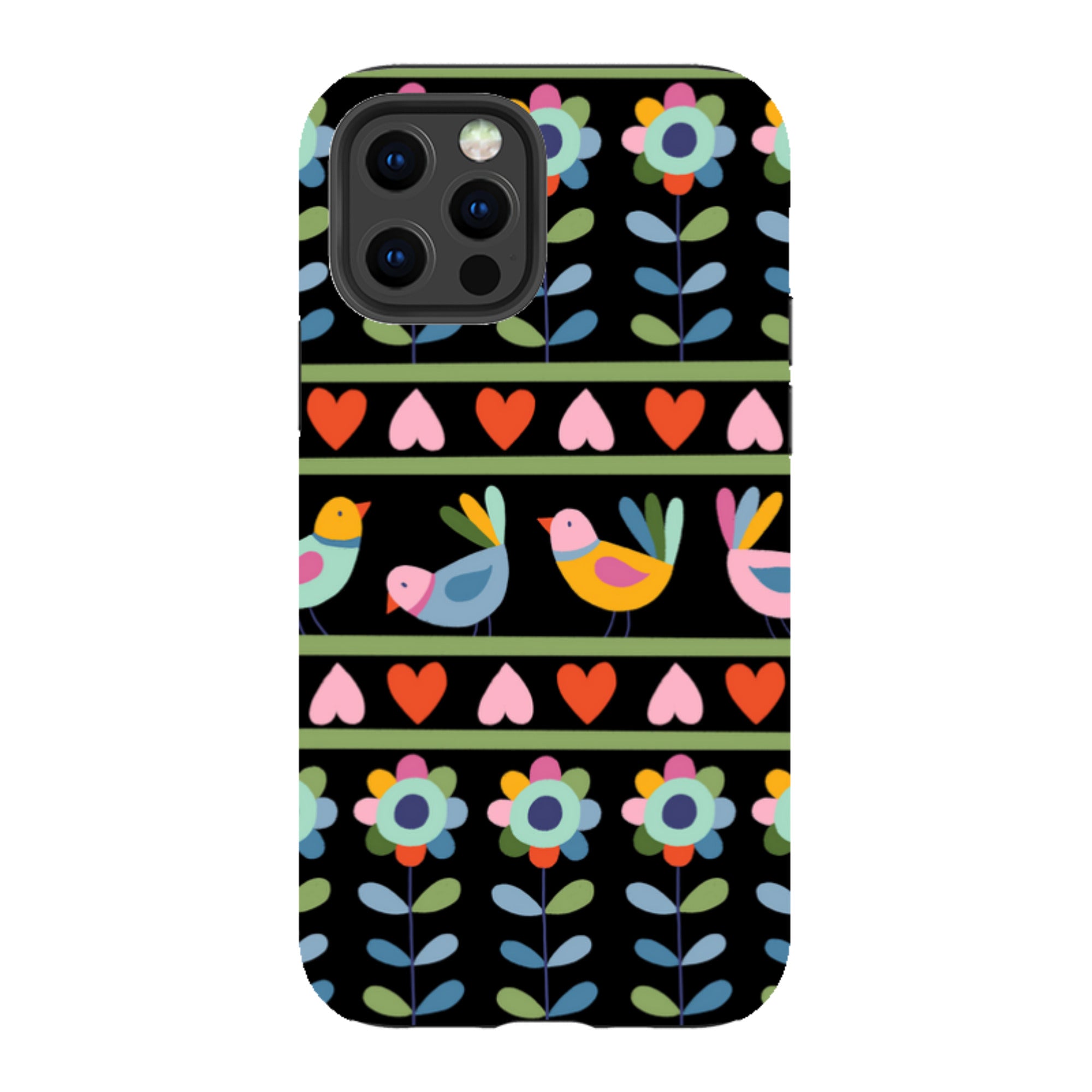 iPhone Tough Case - Folky Birds II By Suzy Taylor