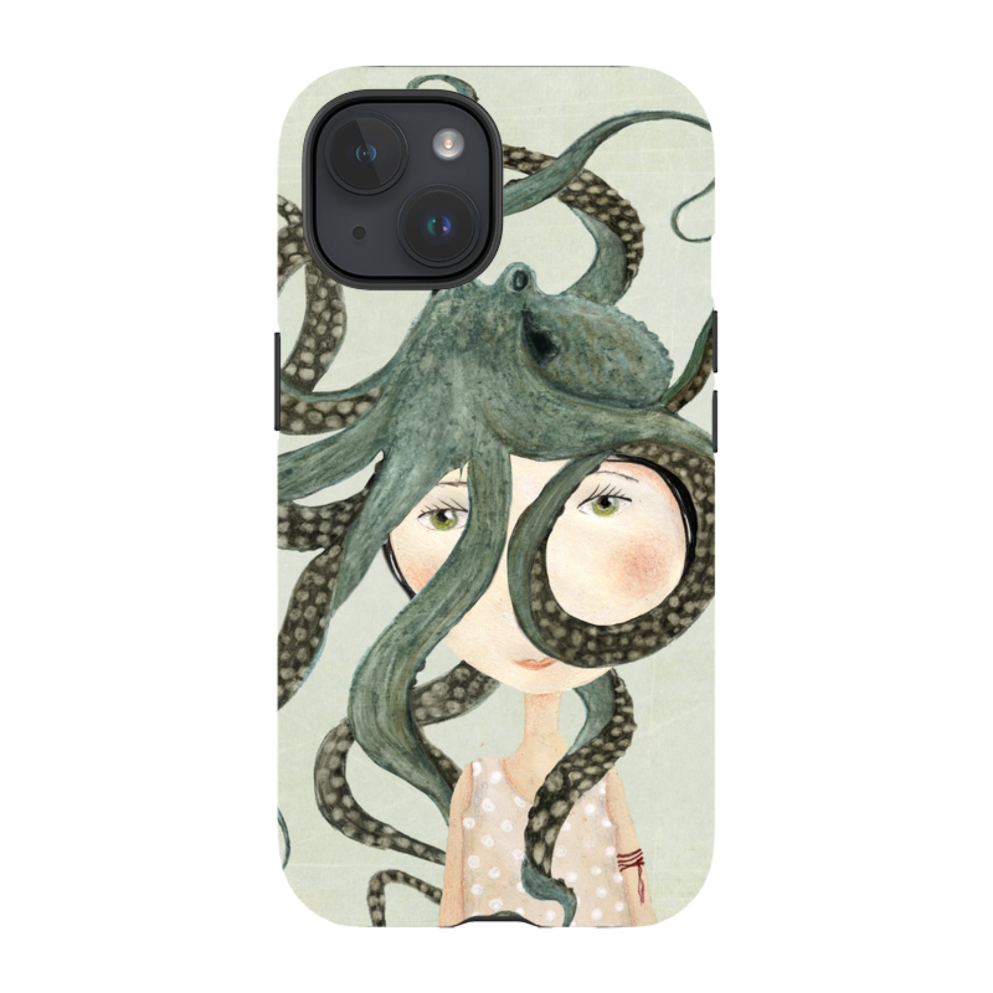 iPhone Tough Case - Octopus Girl By Katherine Quinn