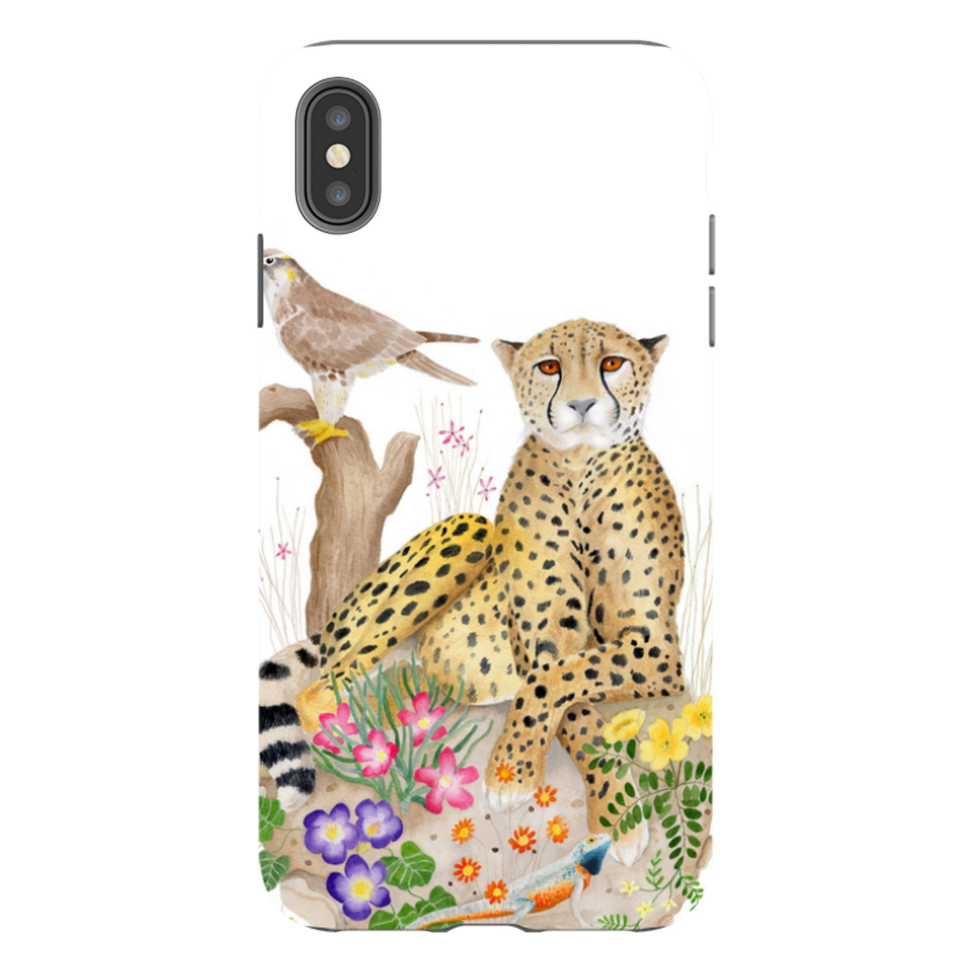 iPhone Tough Case - Botswana Cheetah By Bex Parkin