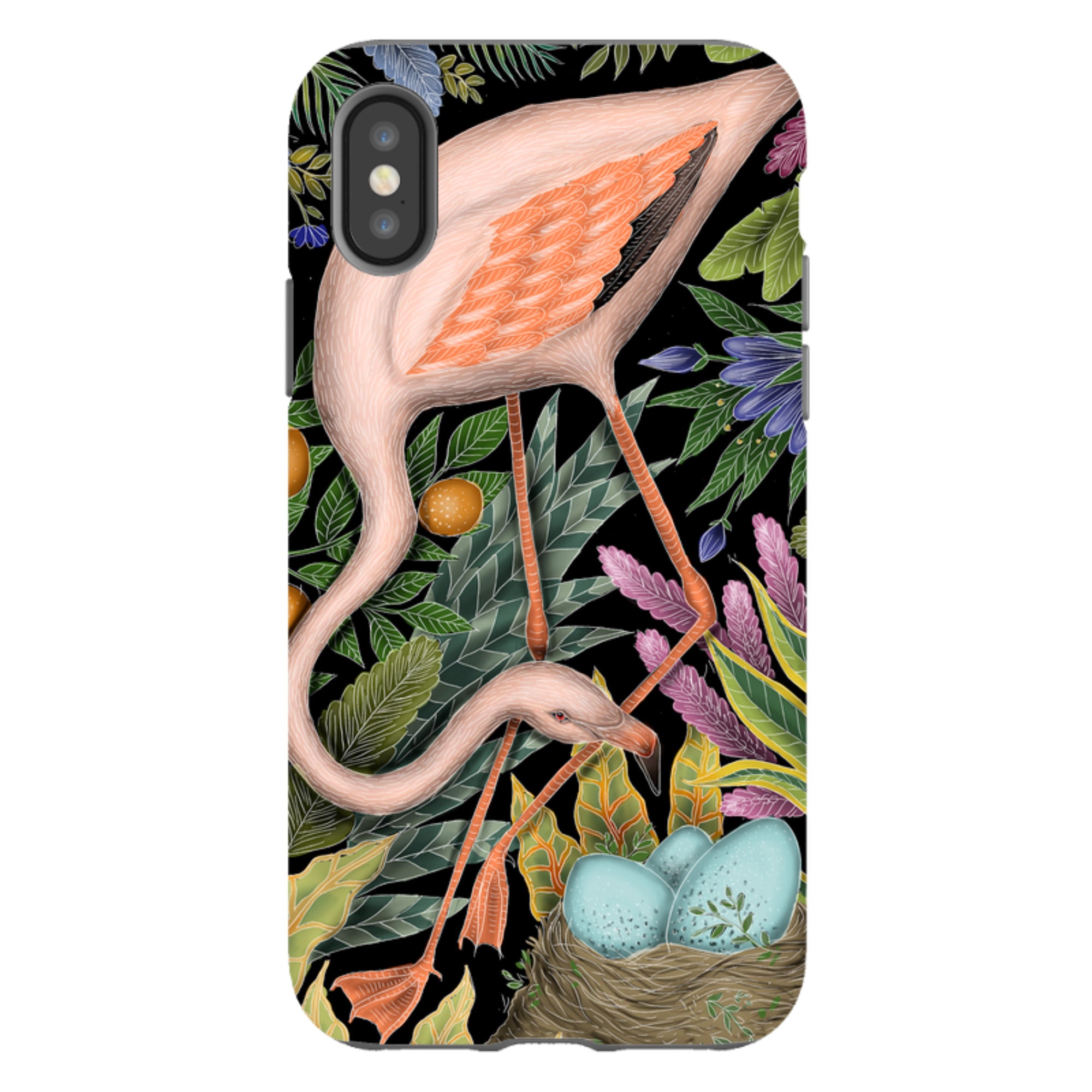 iPhone Tough Case - Flamingo By Catherine Rowe
