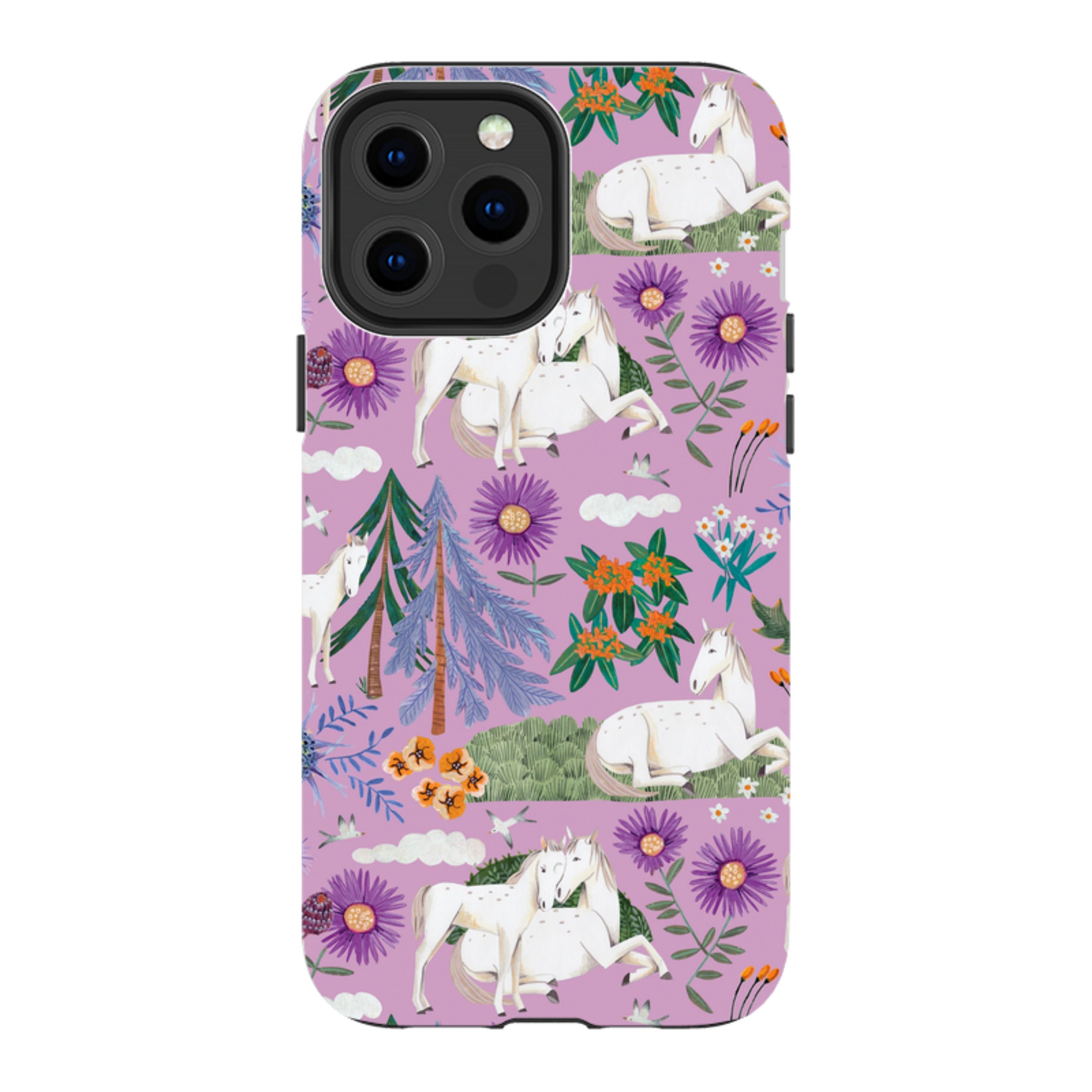 iPhone Tough Case - Horse Pattern By Caroline Bonne Muller