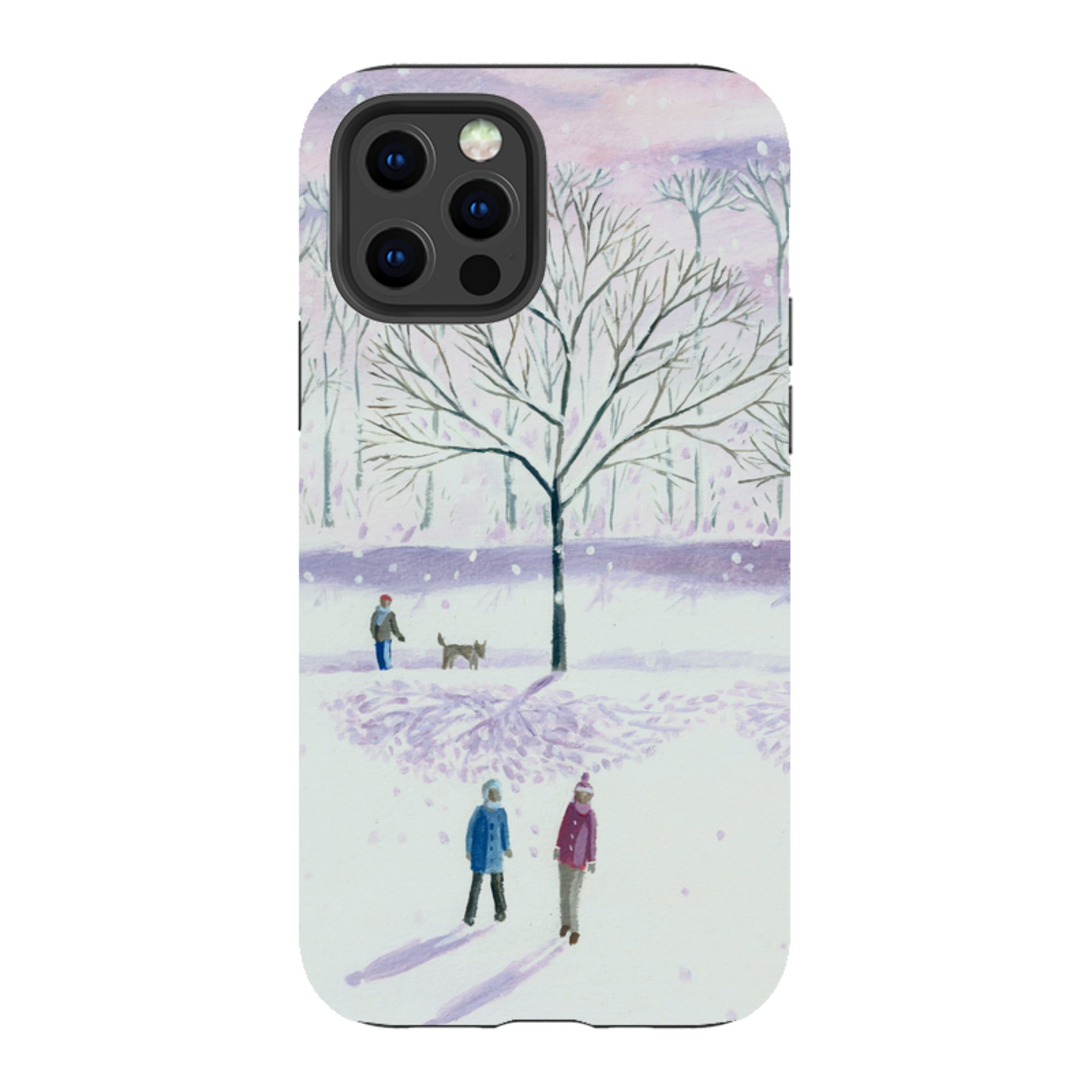 iPhone Tough Case - Xmas Park By Mary Stubberfield