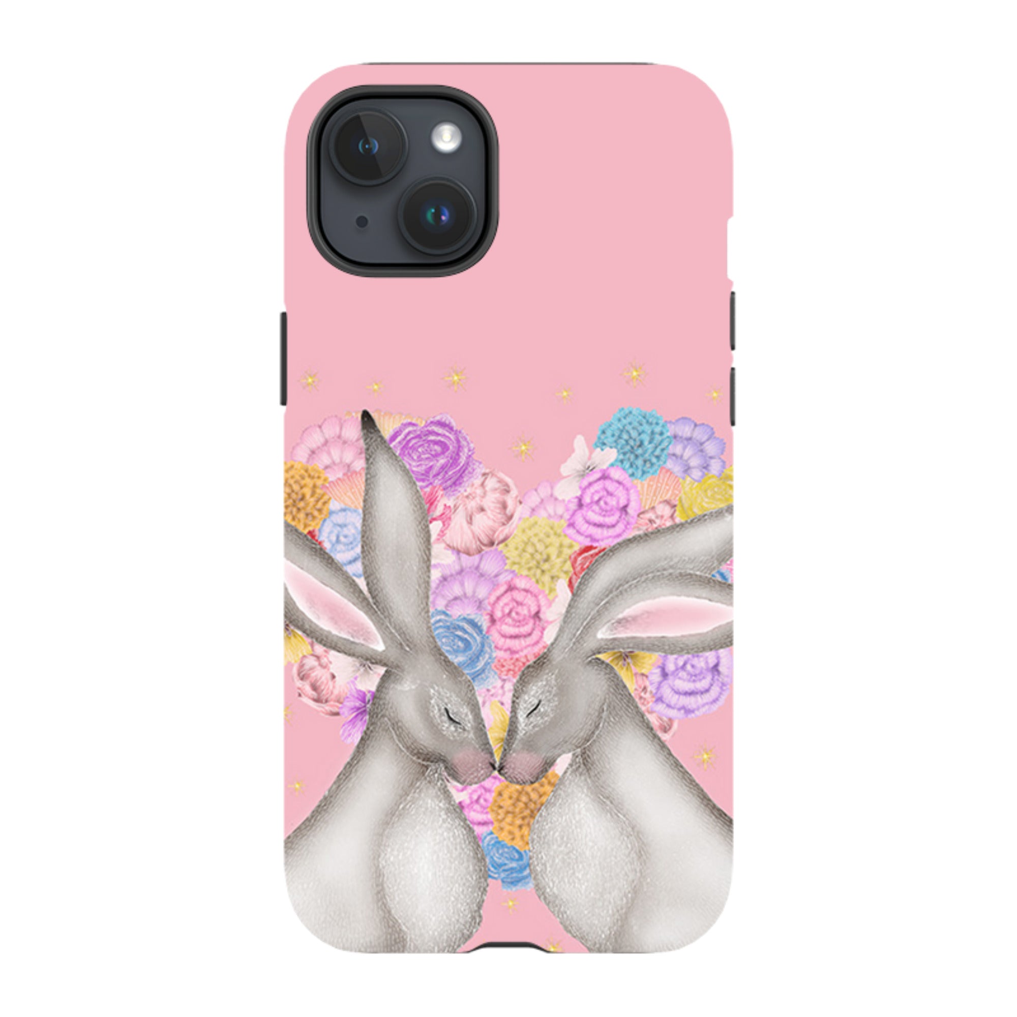 iPhone MagSafe Tough Case -  White Hares Rose Heart II By Catherine Rowe