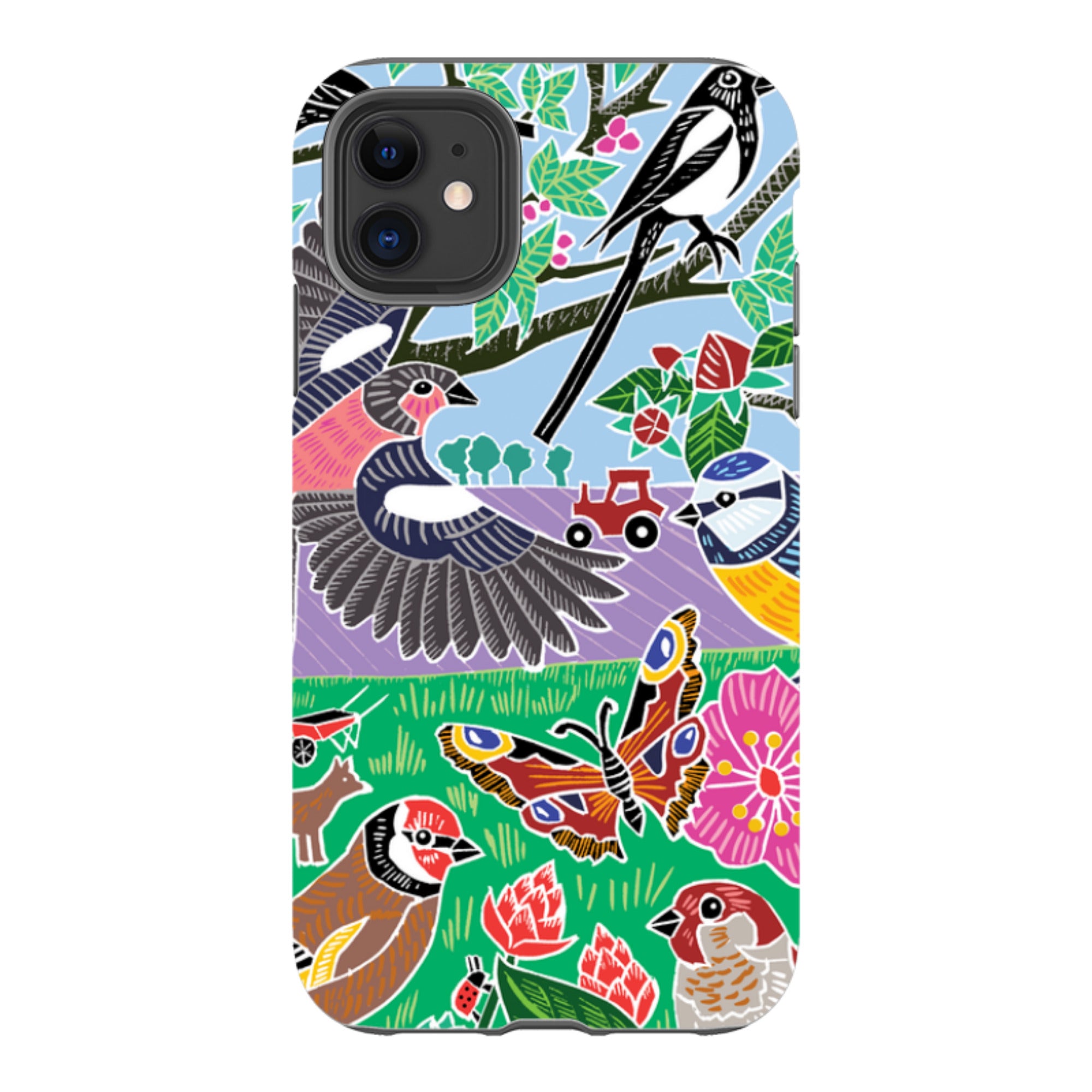 iPhone Tough Case - Garden Bird Jigsaw B By Kate Heiss