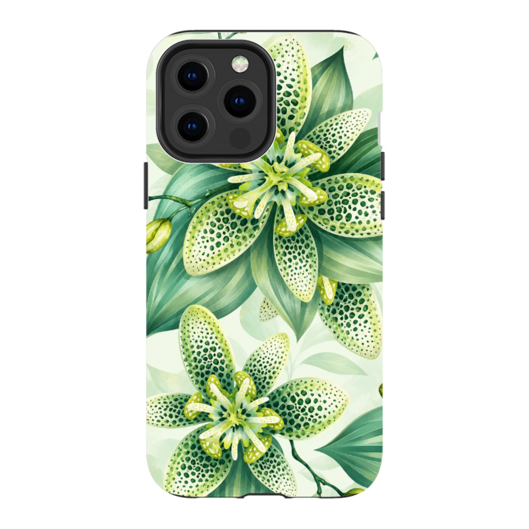 iPhone Tough Case - Sage Green Lily